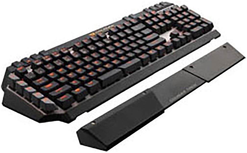 Cougar Gaming-Tastatur »700K MX-Brown (DE)«, (Gaming-Modus-Profil-Speicher-Ziffernblock-Multimedia-Tasten-Handgelenkauflage-Makro-Tasten)