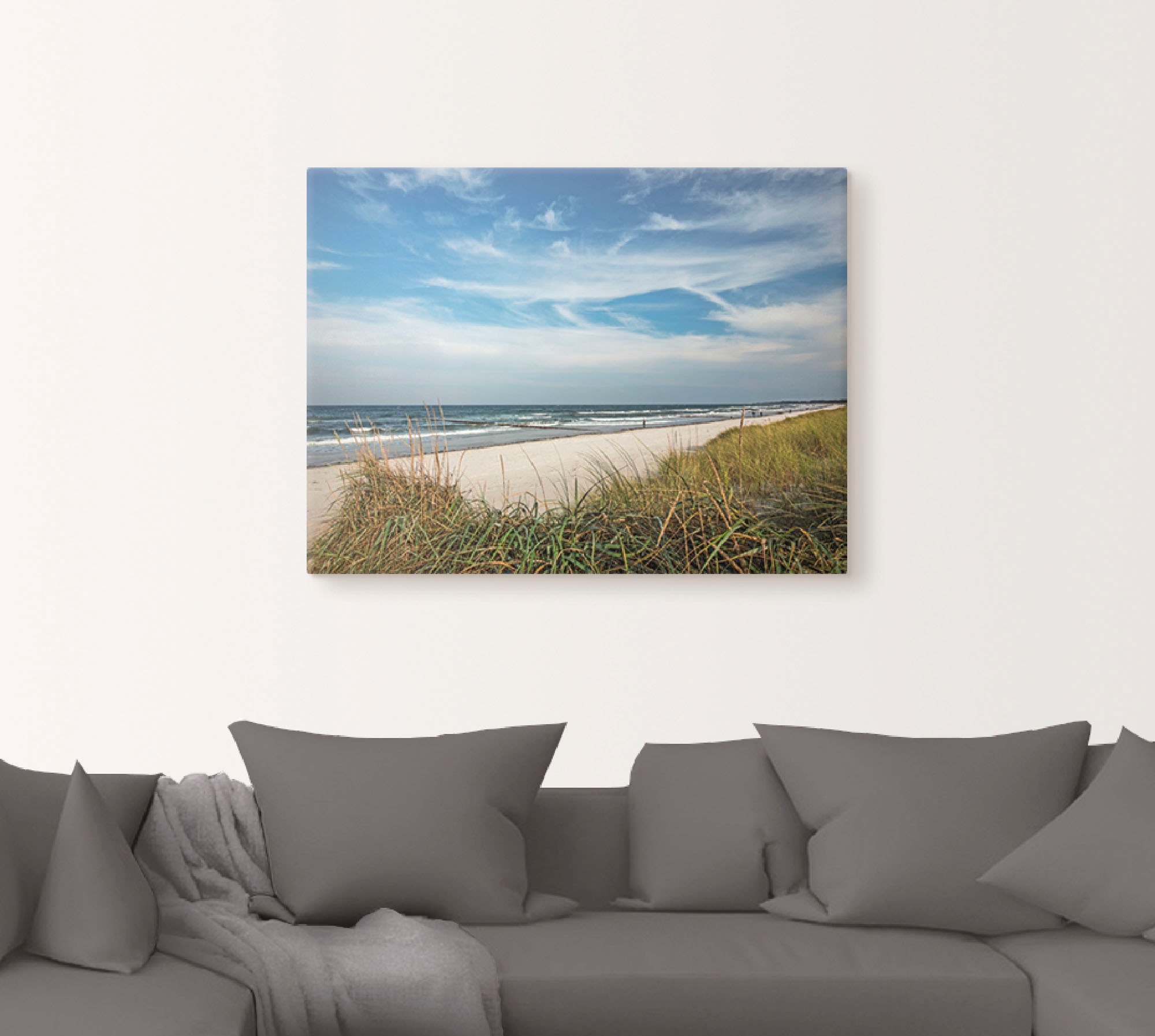Artland Wandbild »Urlaubfeeling«, Strand, (1 St.), als Leinwandbild, Poster in verschied. Größen
