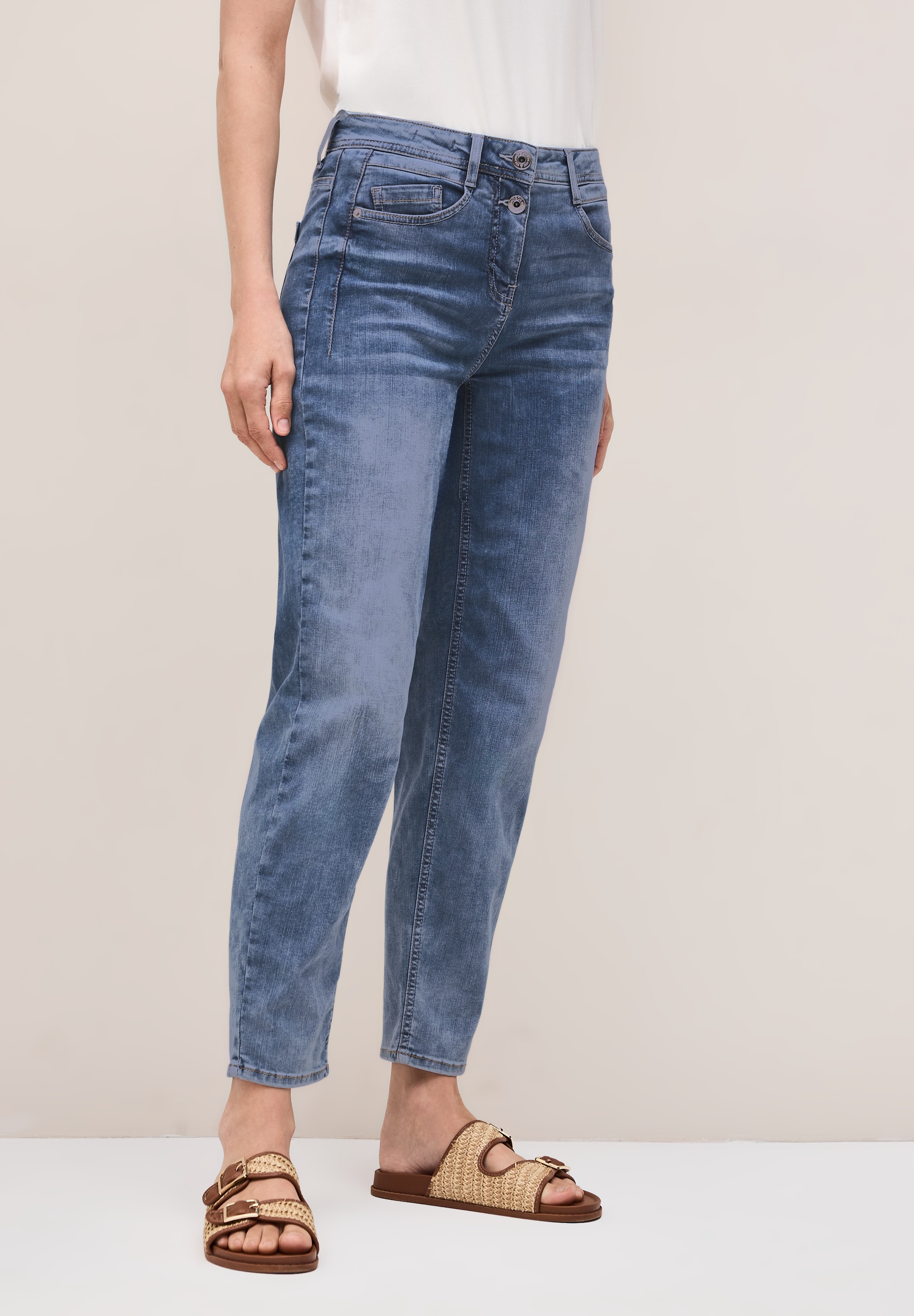 Cecil Gerade Jeans, aus Baumwolle mit Stretchanteil
