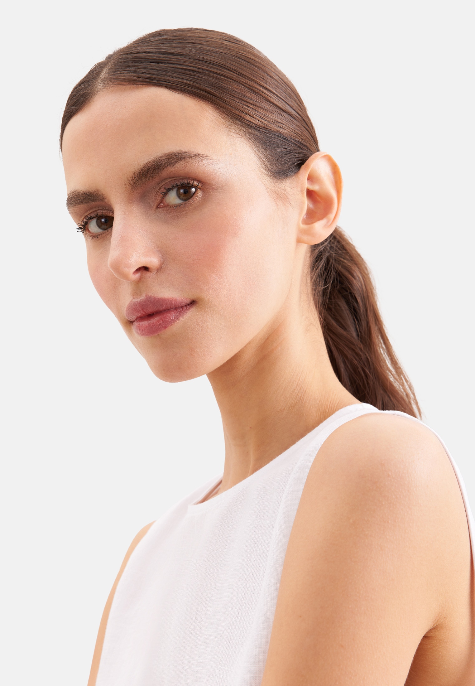 seidensticker Sommerkleid Ohne Arm Rundhals Uni