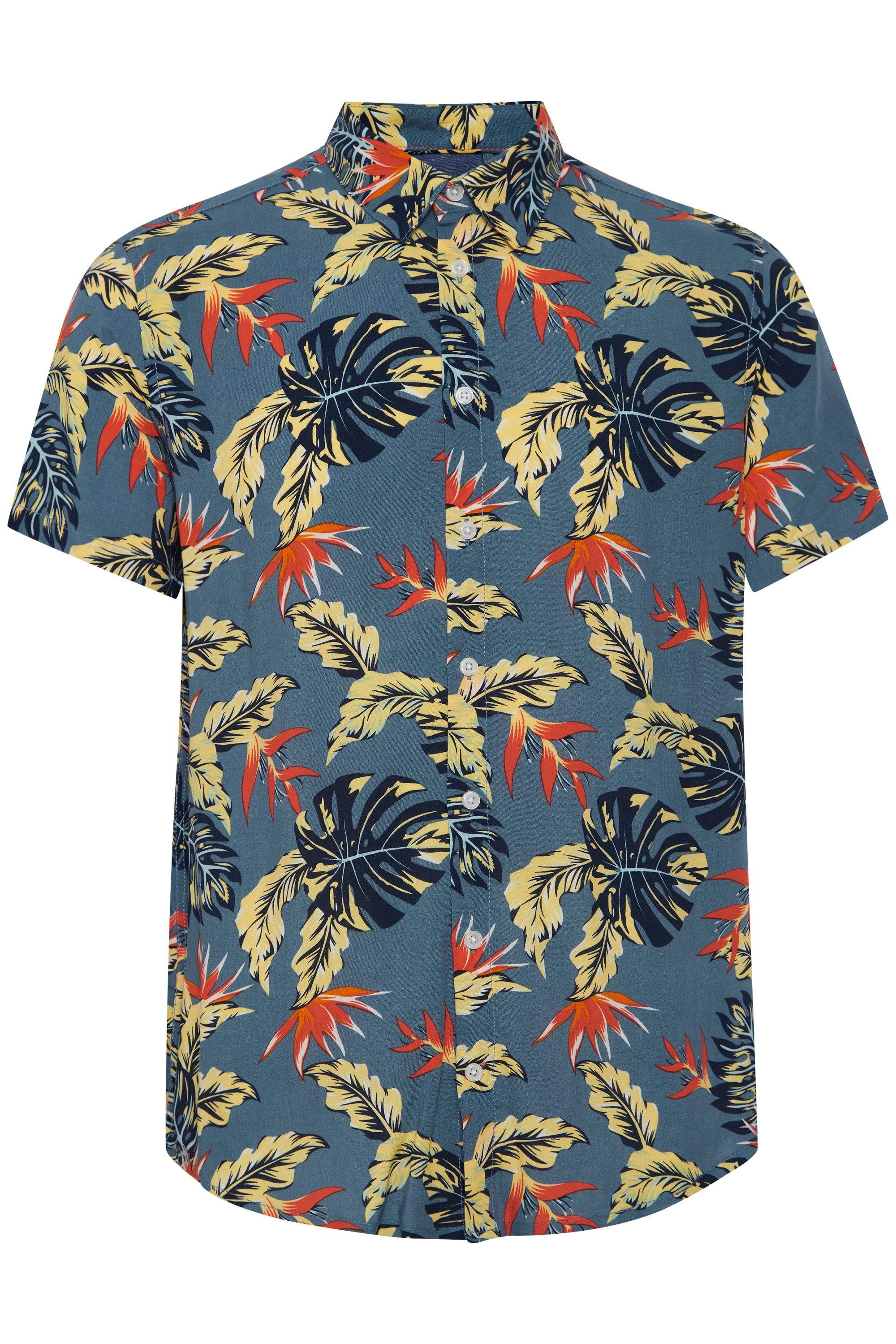 Blend Hawaiihemd "BHGawai", Stilvolles Hemd mit kurzen Ärmeln günstig online kaufen