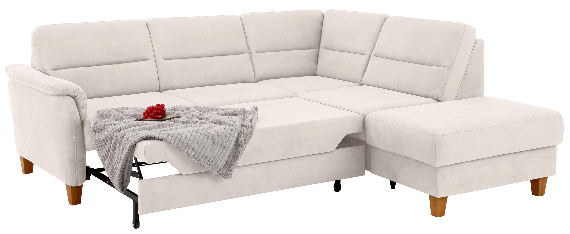 Home affaire Ecksofa »Palmera L-Form«, Federkern, wahlweise mit Bettfunktion und mit/ohne Stauraum