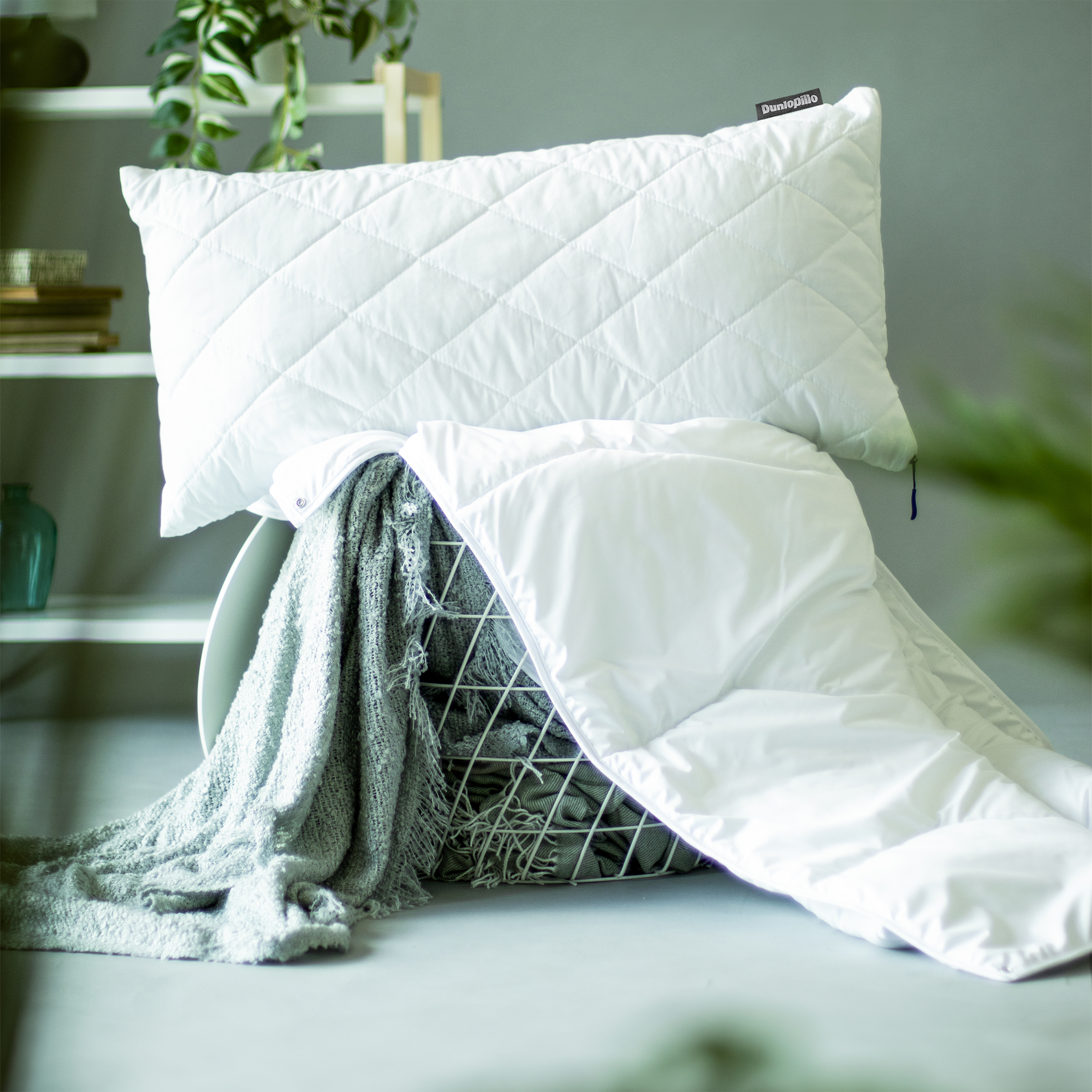 Dunlopillo Microfaserkissen »Home, "NEUHEIT" Kissen  Allergikerfreundlich, weich & atmungsaktiv« Füllung: Polyester Bezug: Polyester 1 Stk. tlg. Kopfkissen 40x80 cm, 80x80cm, ergonomisch, strapazierfähig, hochwertig