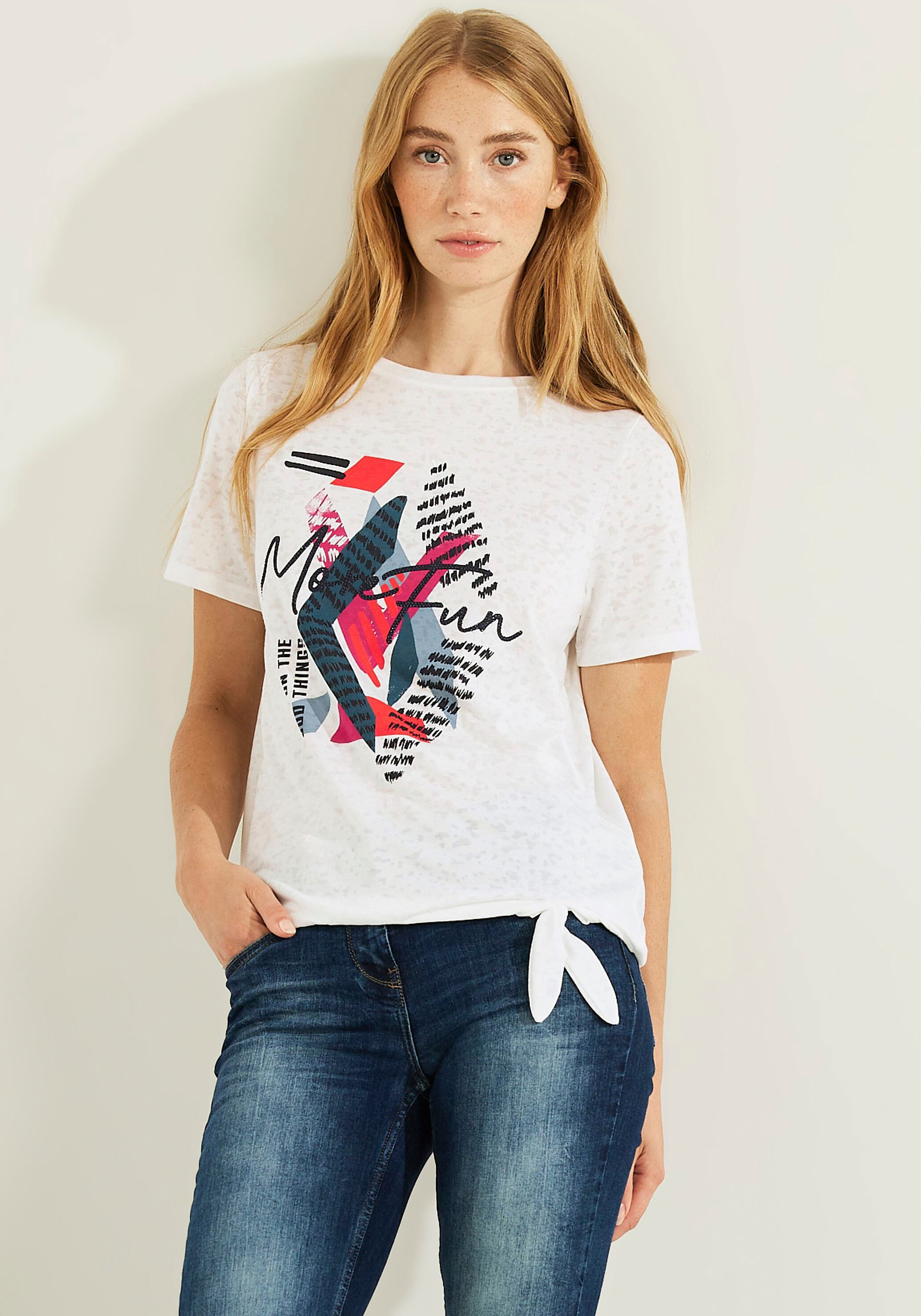 Cecil T-Shirt, im Burn-Out-Design für kaufen | BAUR