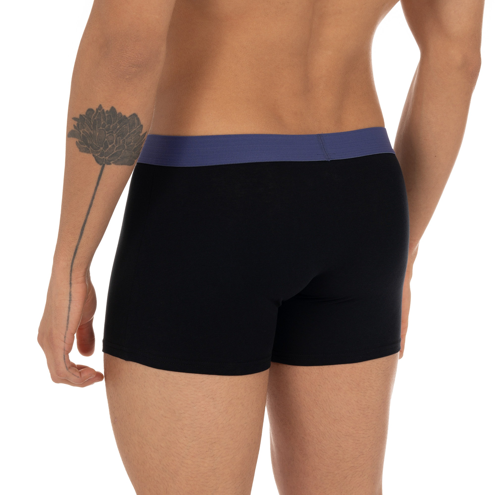 Bruno Banani Boxershorts »FLOWING«, (2er Pack), mit kontrastfarbenem Bündchen