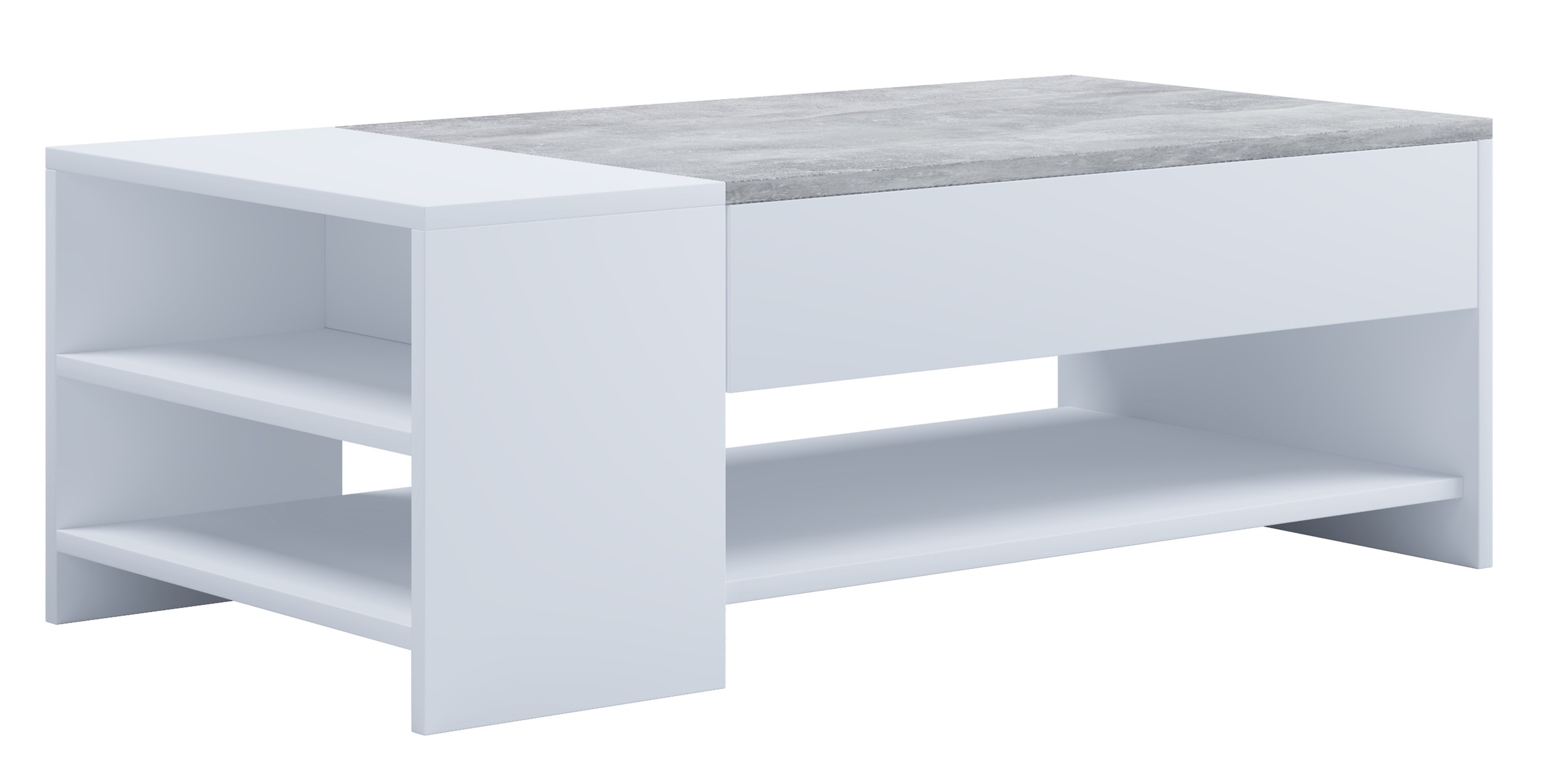 VCM Tindus Coffee Table White 100x50x35cm 2