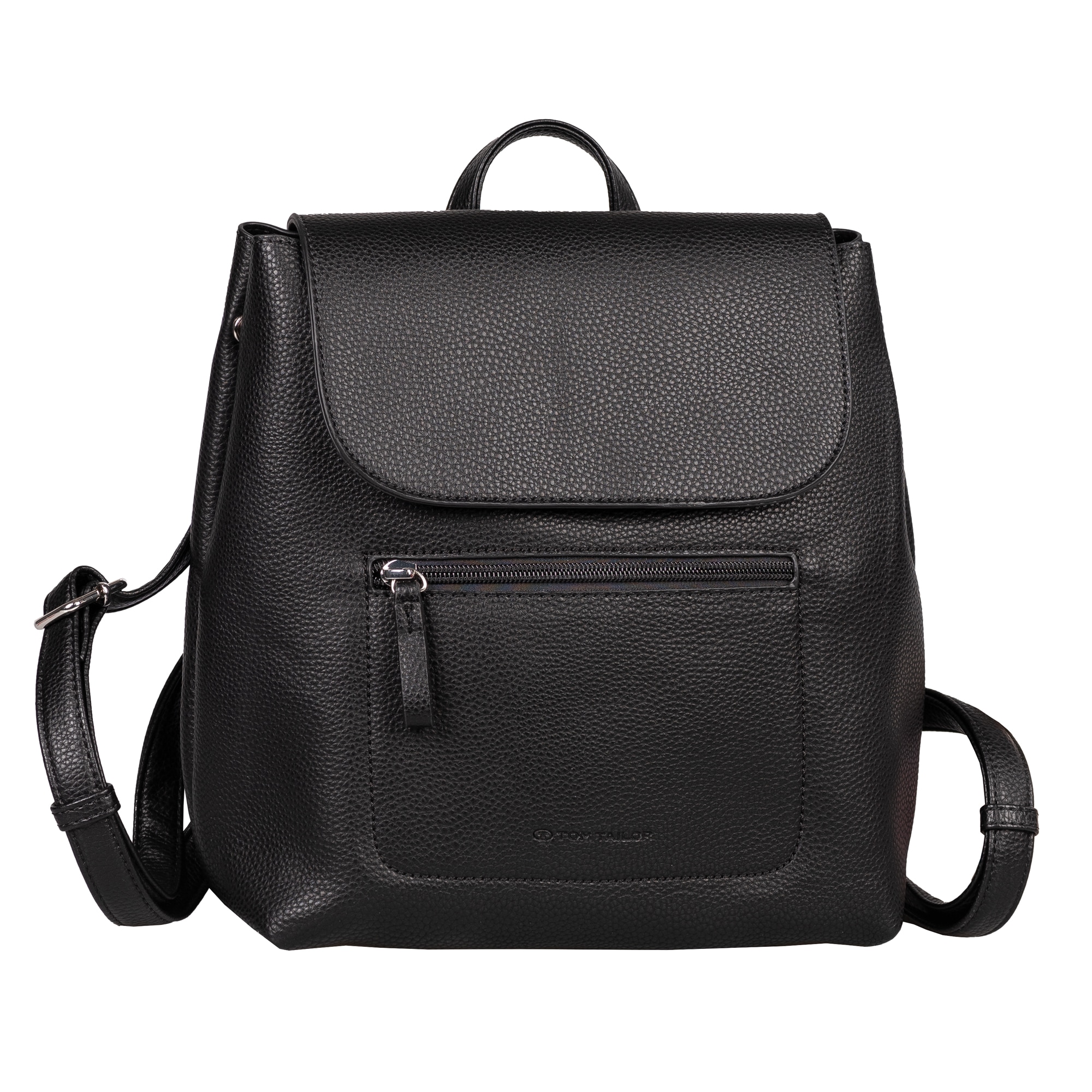TOM TAILOR Rucksack "Elis" aus weich gekörntem Lederimitat und feinem Logo