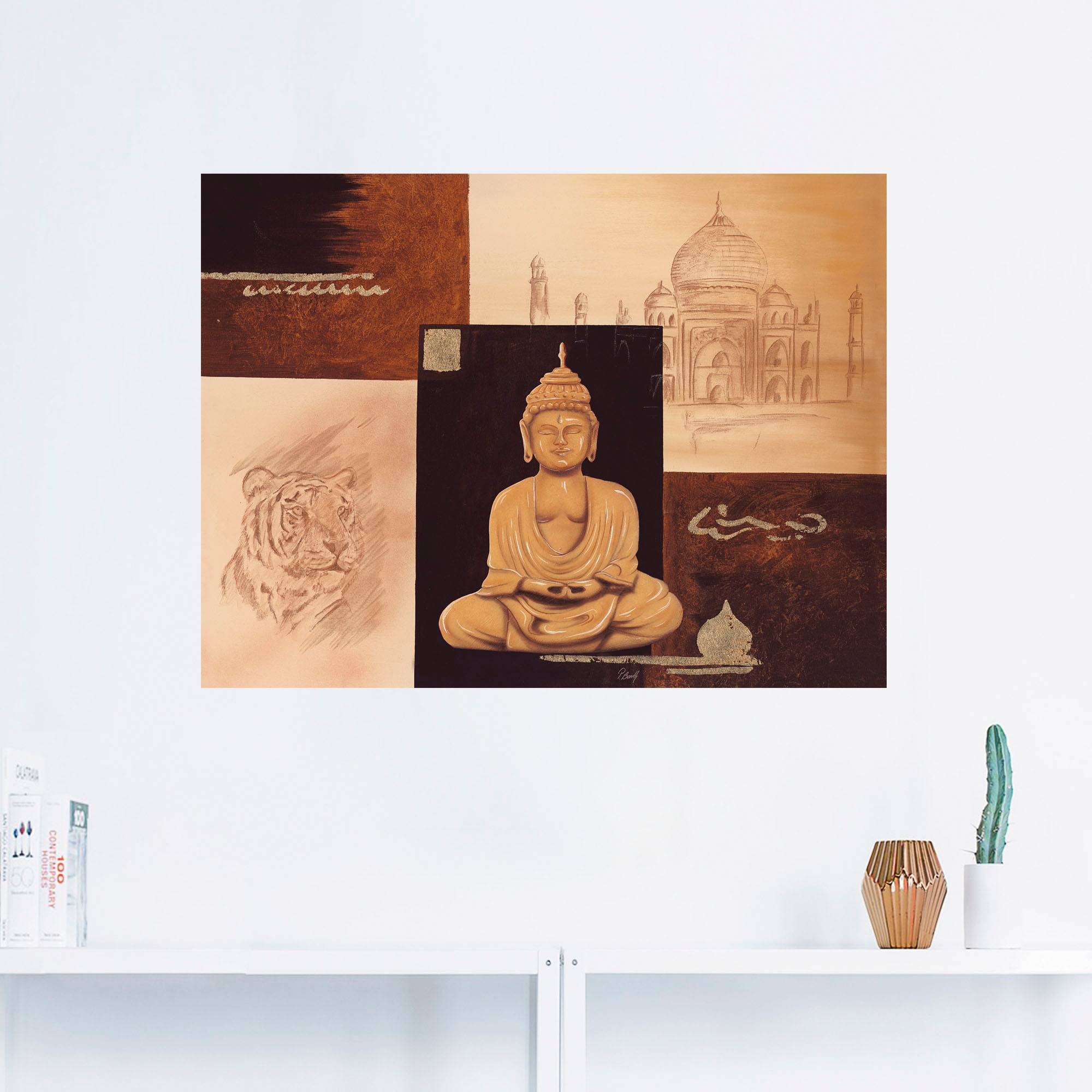 Artland Wandbild »Indisches Gefühl II«, Religion, (1 St.), als Poster, Wandaufkleber in verschied. Größen