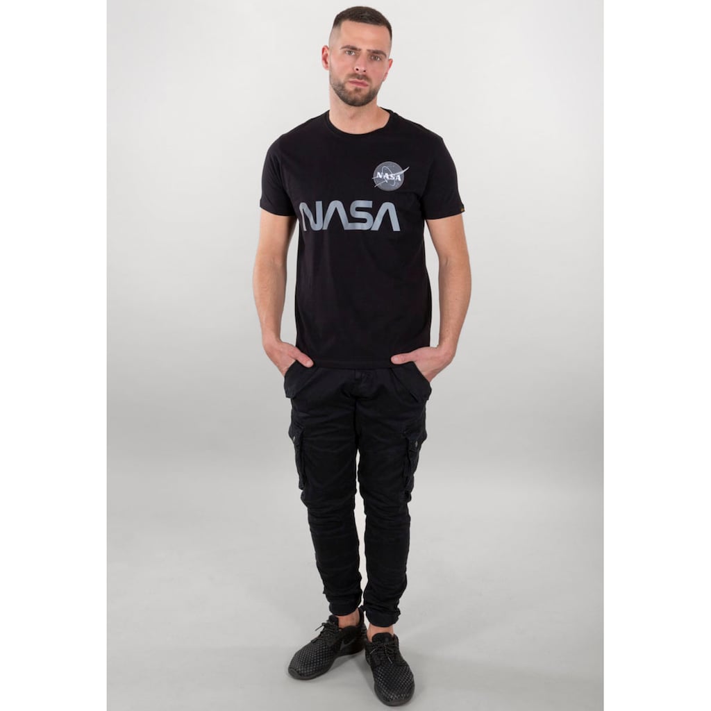 Alpha Industries Rundhalsshirt »Nasa Reflective Tee«