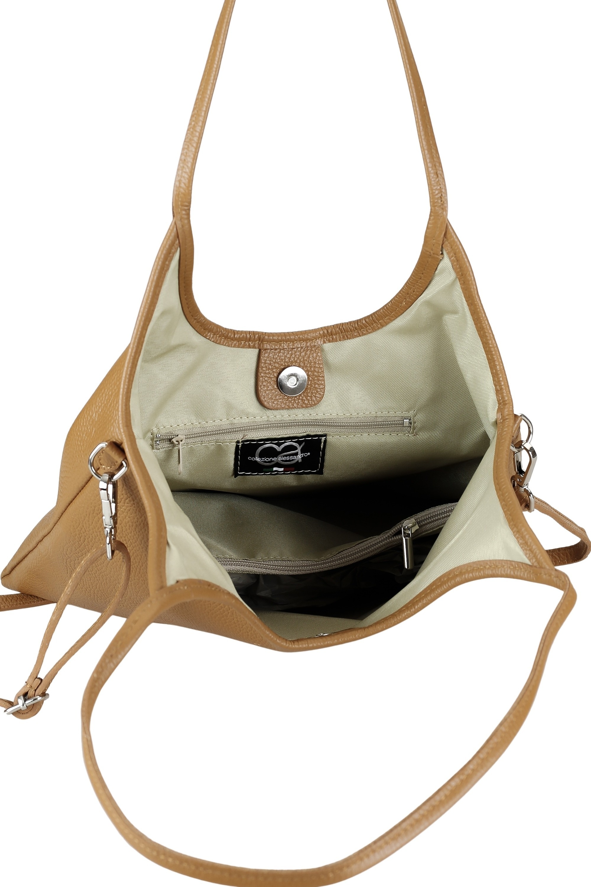 COLLEZIONE ALESSANDRO Schultertasche »Cuir«, aus echtem Leder, Made in Italy