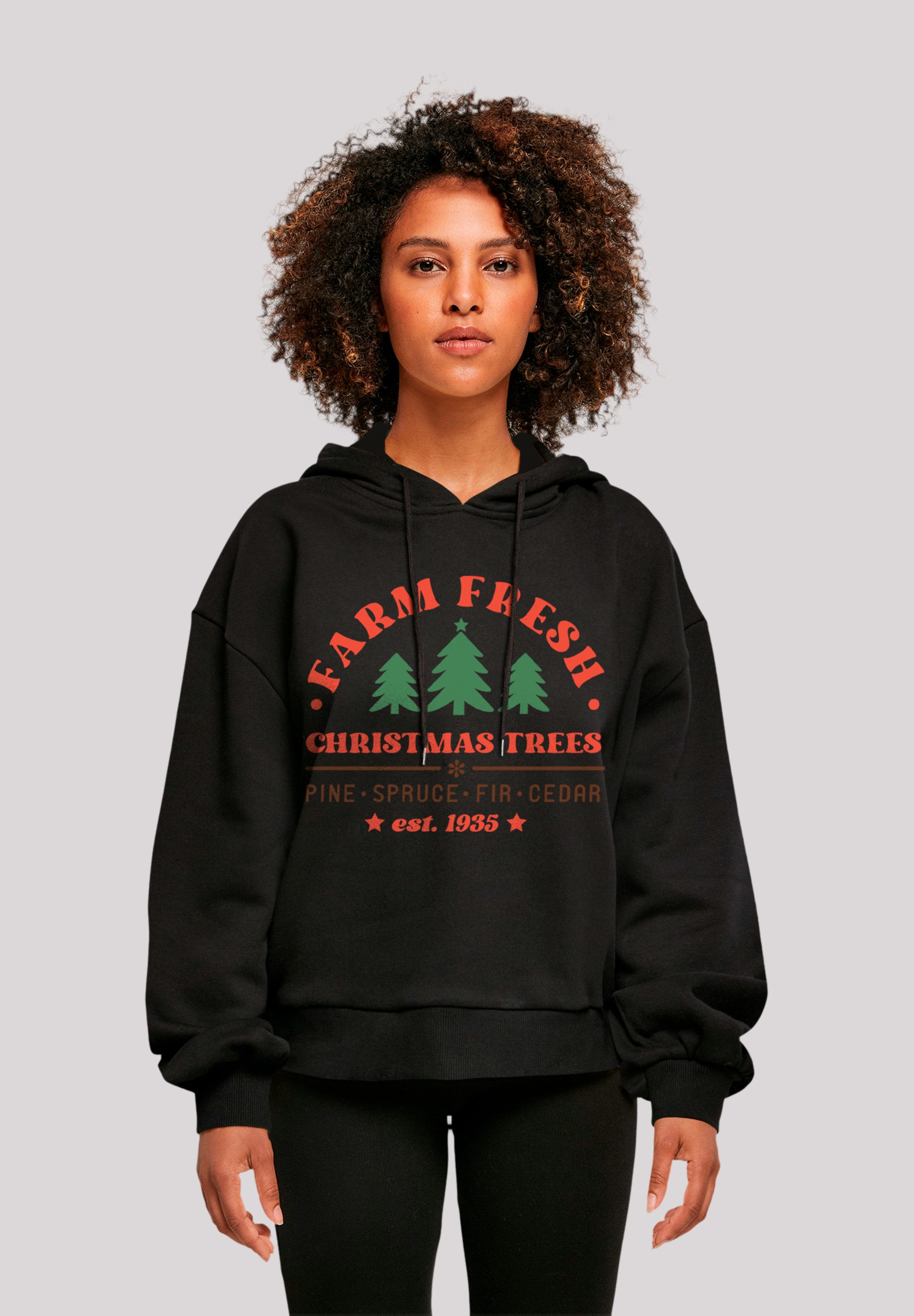 F4NT4STIC Kapuzenpullover "Weihnachten Trees Collegiate Warm and Cozy", Pre günstig online kaufen