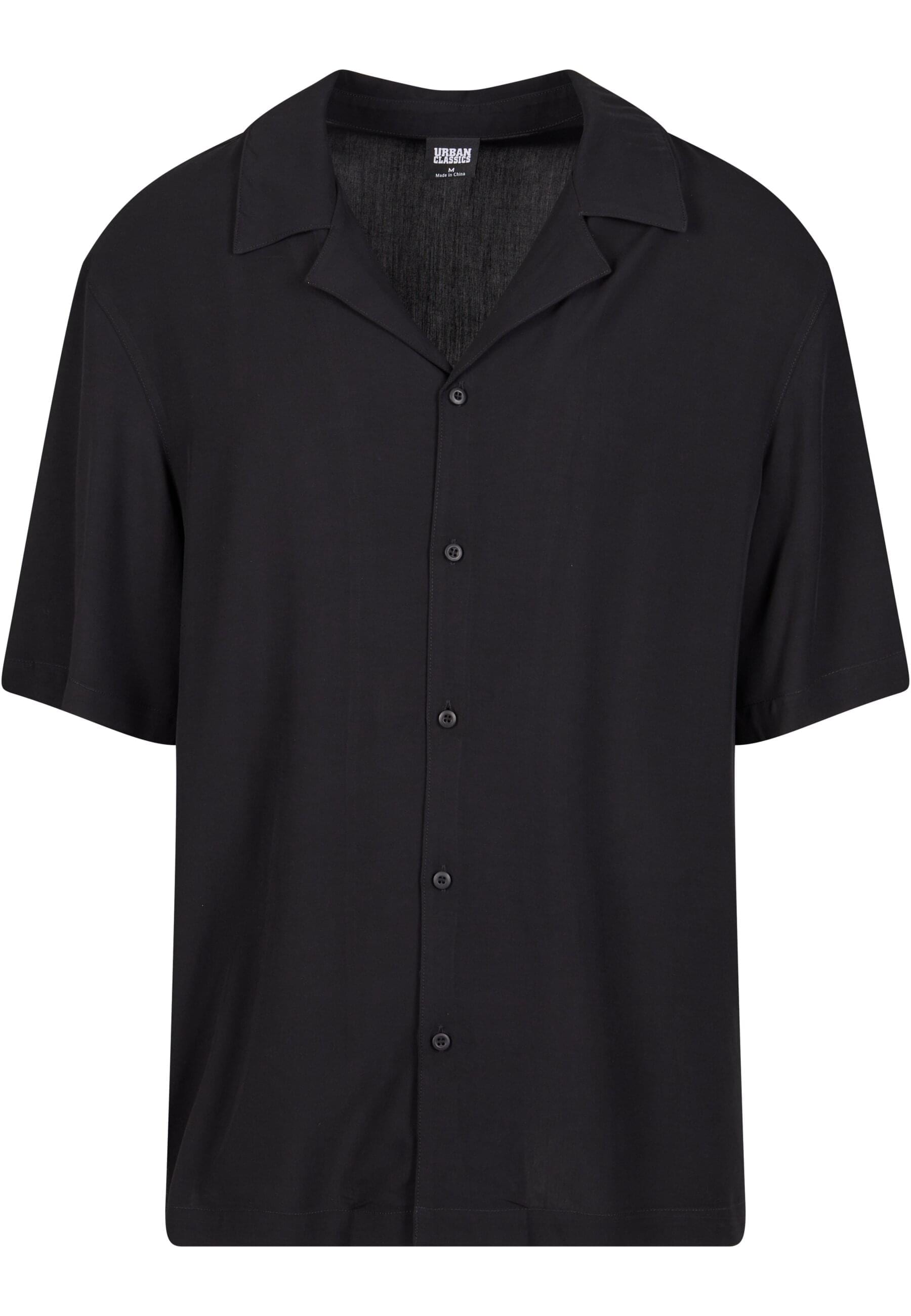 URBAN CLASSICS Langarmhemd "Urban Classics Herren Loose Viscose Shirt", (1 günstig online kaufen