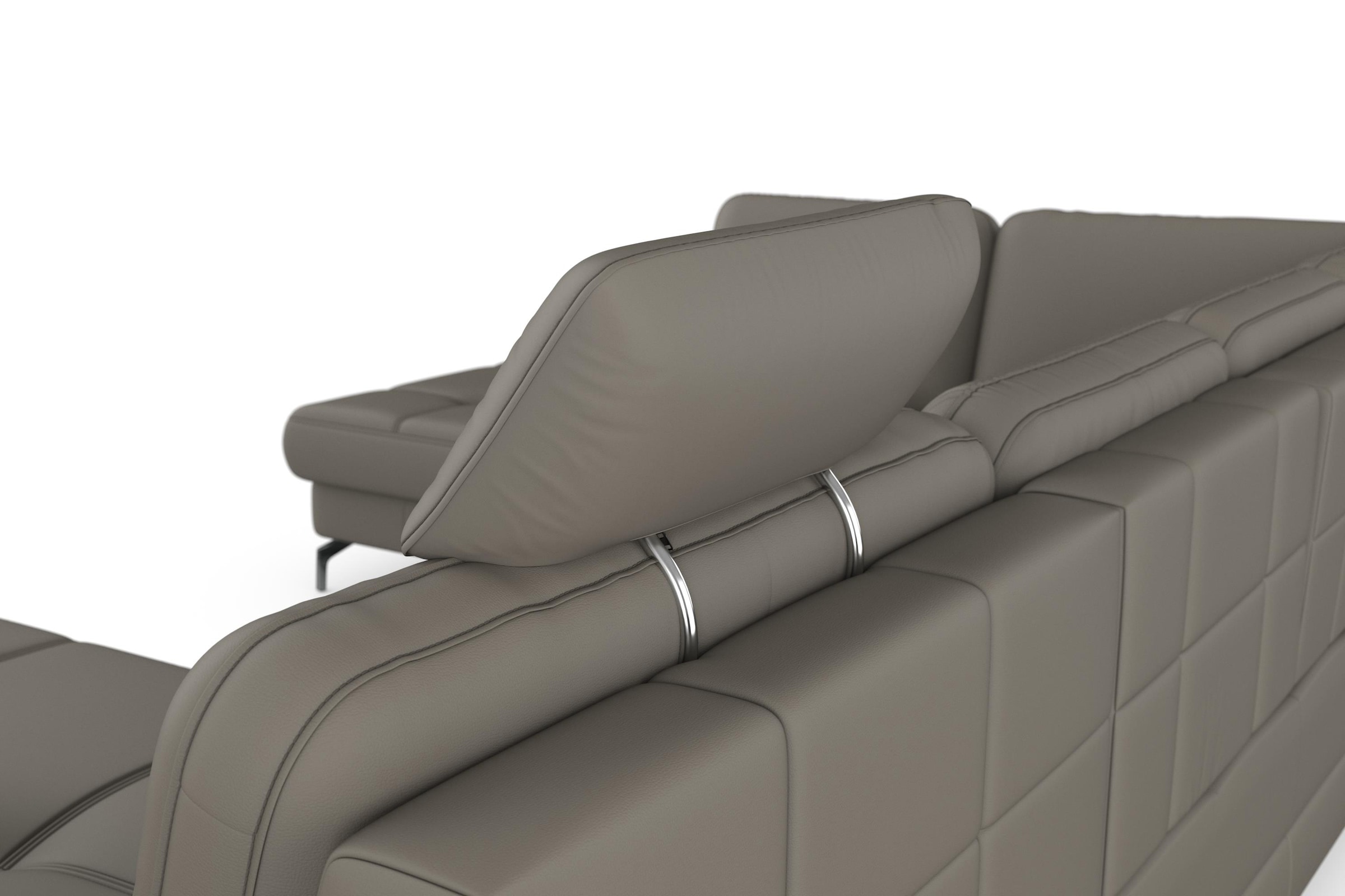 sit&more Wohnlandschaft »Bendigo U-Form«, inklusive Sitztiefenverstellung, Bodenfreiheit 12 cm, in 2 Fußfarben