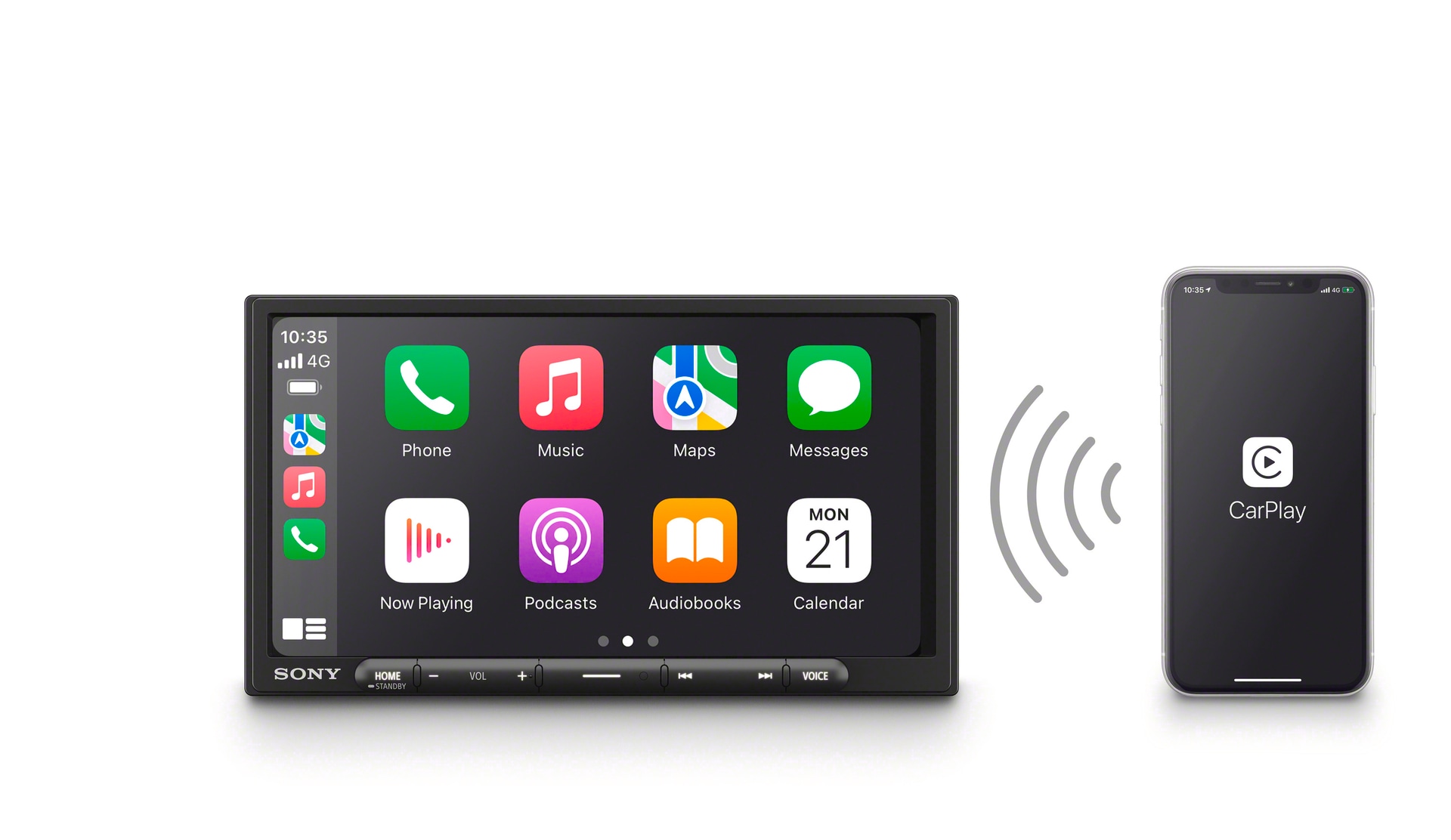 Sony Autoradio »2-DIN Autoradio XAV-AX4050 mit DAB+ Tuner und DAB+ Antenne«, (Bluetooth Digitalradio (DAB+)