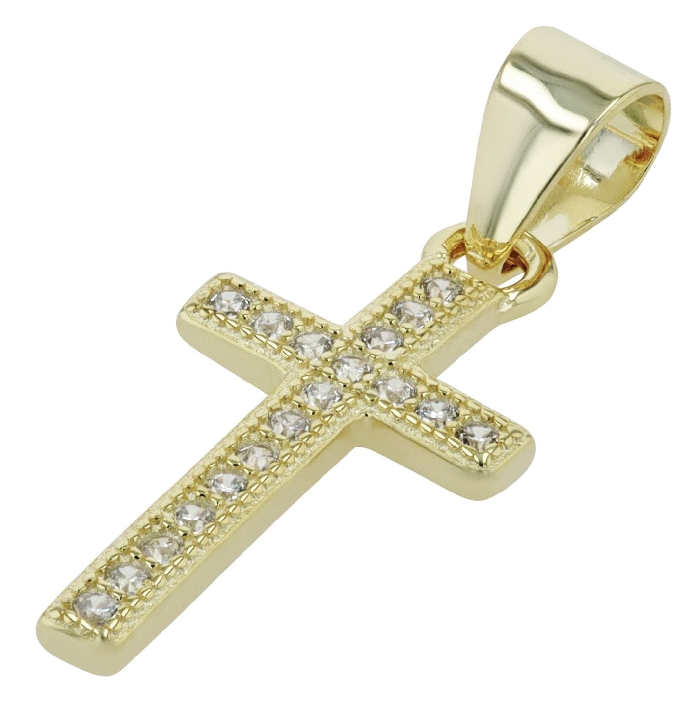 Adelia´s Kettenanhänger »Anhänger – Kreuz Kreuzanhänger aus 925 Silber mit Zirkonia«  Ein Geschenk, das Freude macht