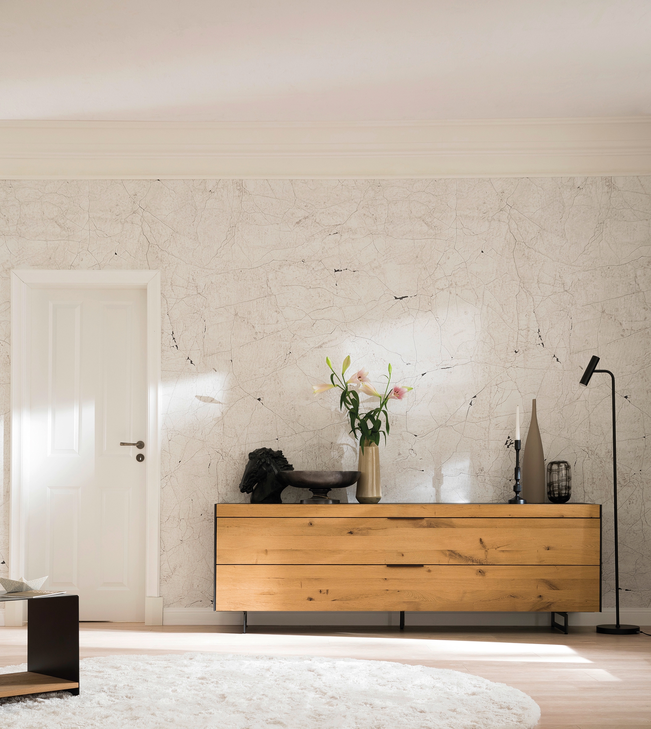 Marburg Fototapete, Steinoptik-Crushoptik, moderne Tapete für Wohnzimmer Schlafzimmer Küche