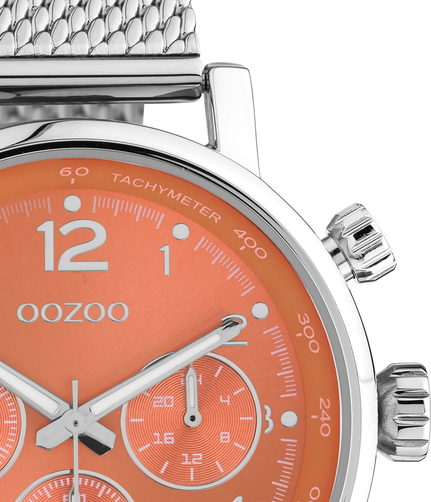 OOZOO Quarzuhr, Armbanduhr, Damenuhr, Herrenuhr, Edelstahlarmband