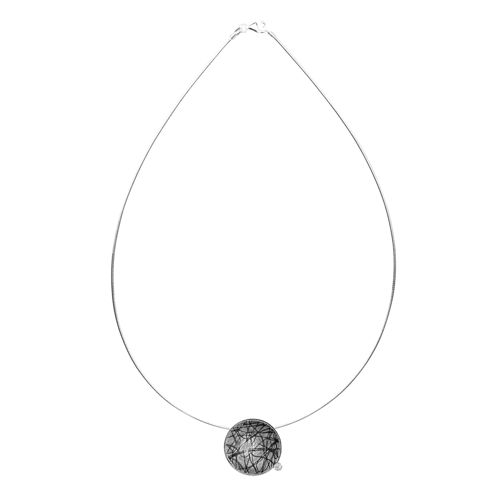 OSTSEE-SCHMUCK Kette mit Anhänger »- Gleiter Runo 24 mm-Sarah Vicenza - Silber 925/000 - Zirkonia«