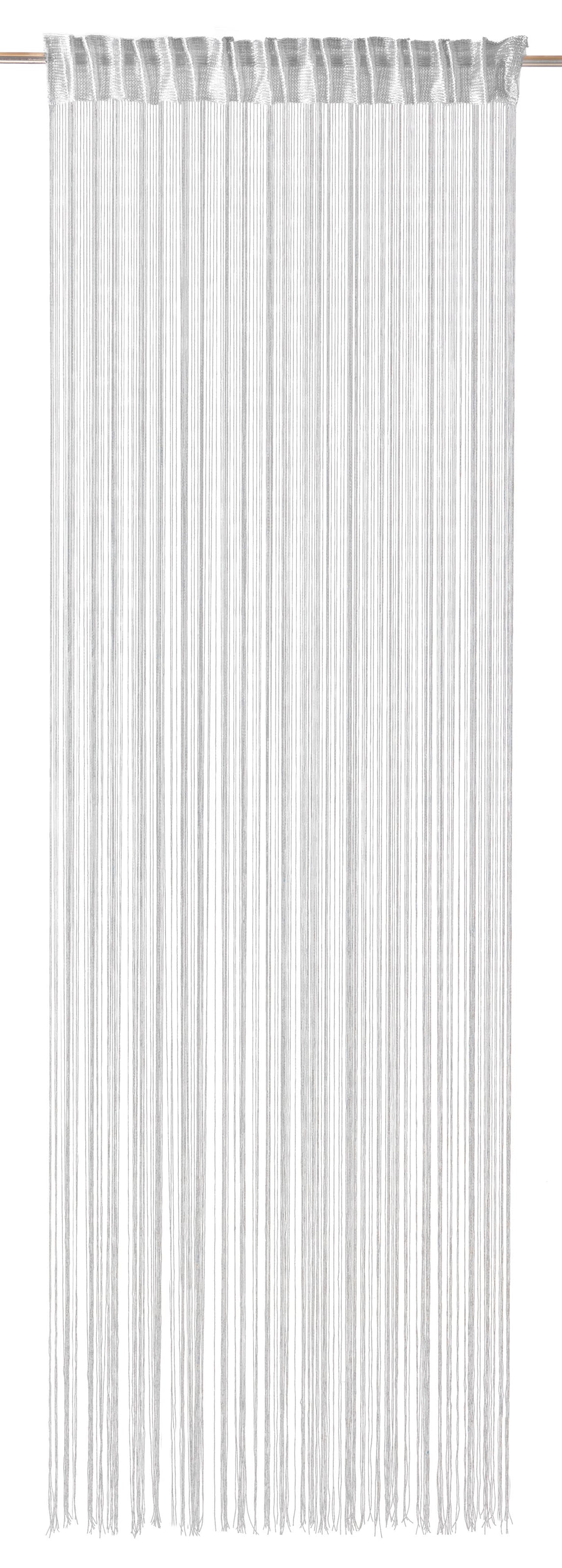 HOME WOHNIDEEN Fadenvorhang »SIMINO«, (1 St.), Fadenstore Jacquard, Kombiband