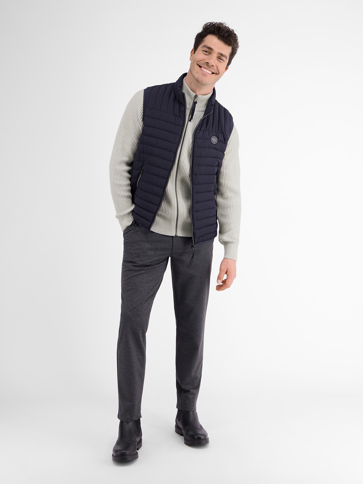 LERROS Strickjacke »LERROS Strickjacke im Fishermanstyle«
