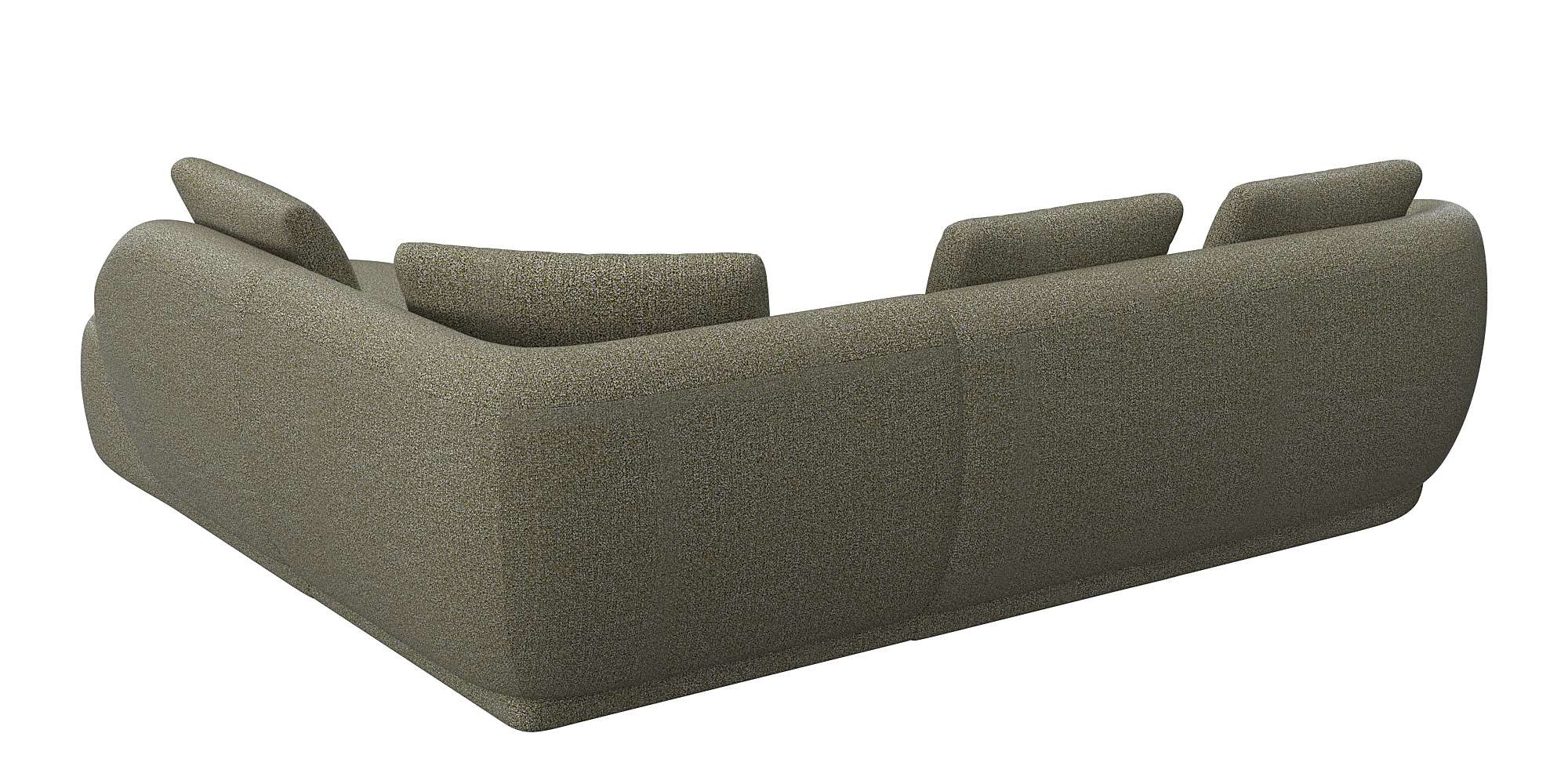 Thumbnail - FLEXLUX Ecksofa "Torino, rund, L-Form, Sofa-Ecke mit Ottomane" Modernes, organisches Sofa-Design, Kaltschaum, Wellenunte...