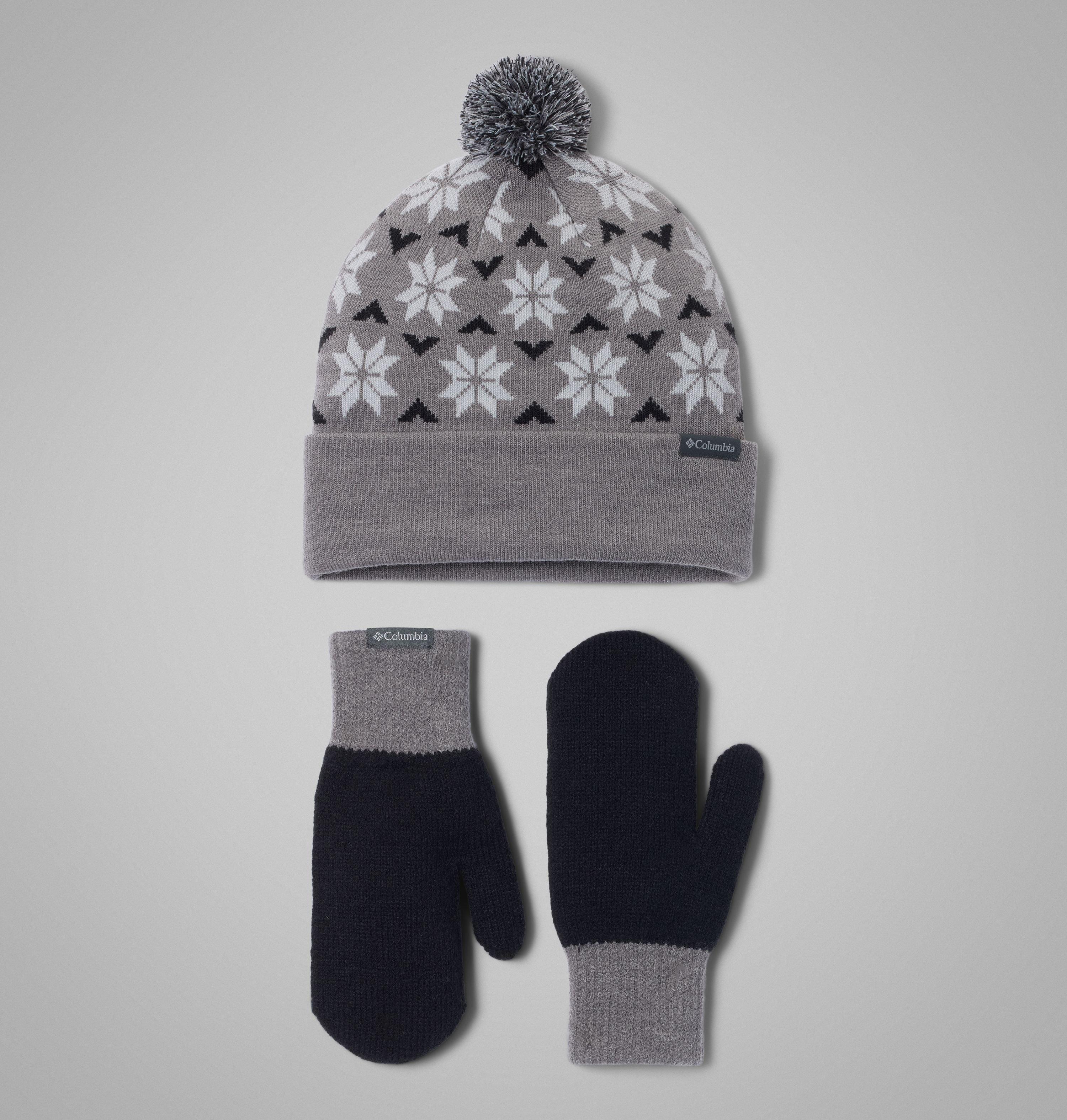 Columbia Beanie "Snowflake Beanie and Mitten Set" 2 Stk. 2-teiliges Set mit Beanie und Fäustlingen, sportlicher Stil