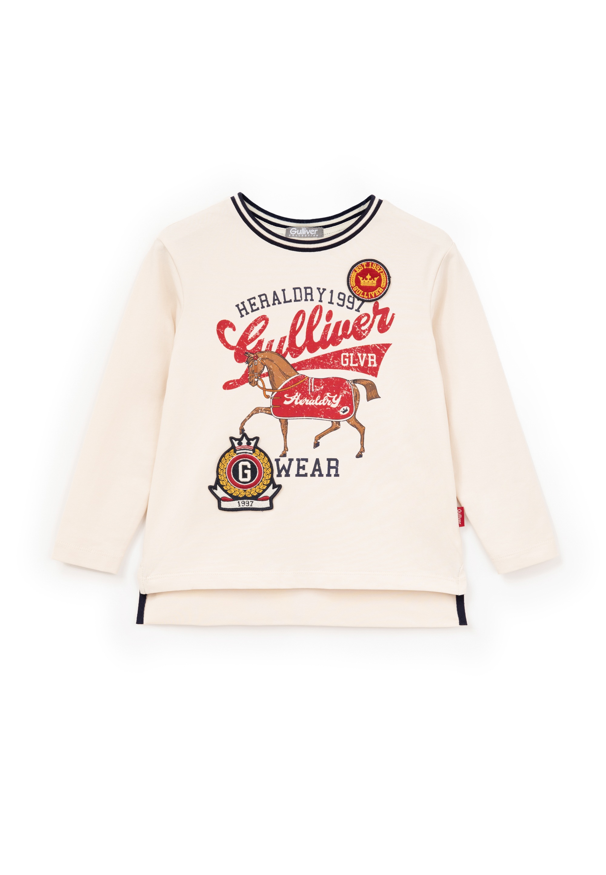 Gulliver Langarmshirt, mit verlängerter Rückenpartie
