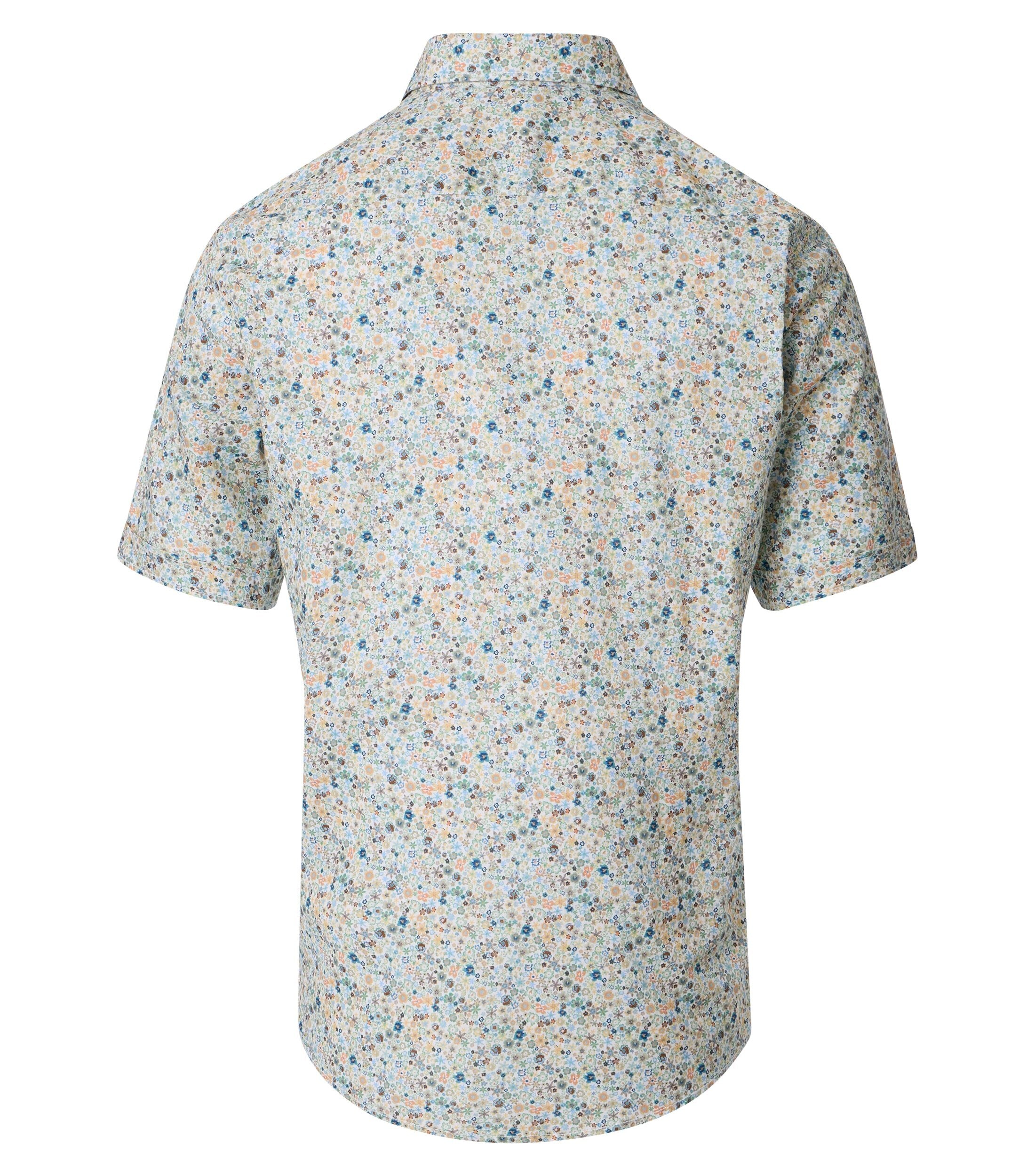 CASAMODA Kurzarmhemd »CASAMODA Leinenhemd Kurzarm Print«