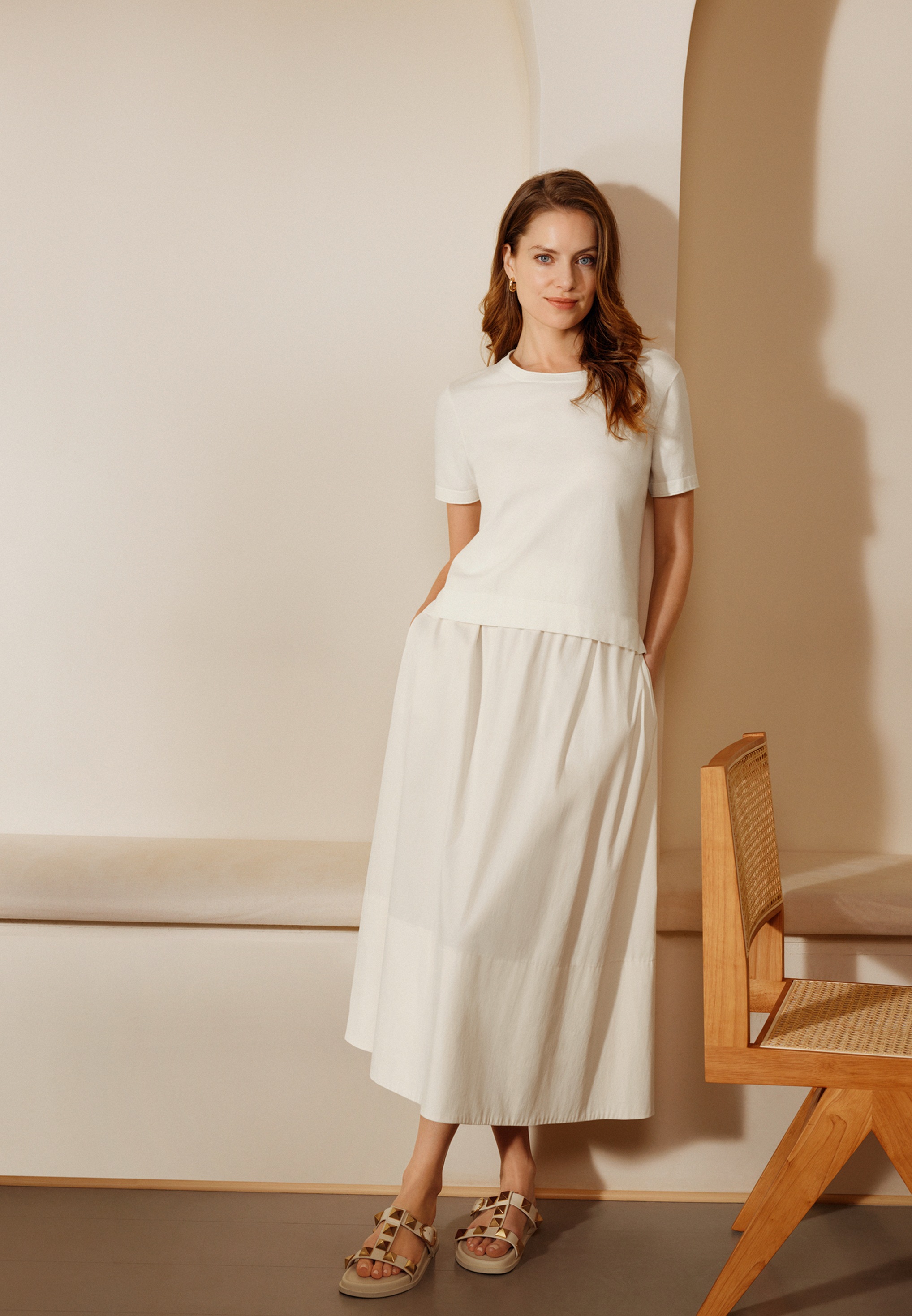 Vera Mont Kurzarmshirt »Damen mit Rundhalsausschnitt« 1 Stk. Struktur