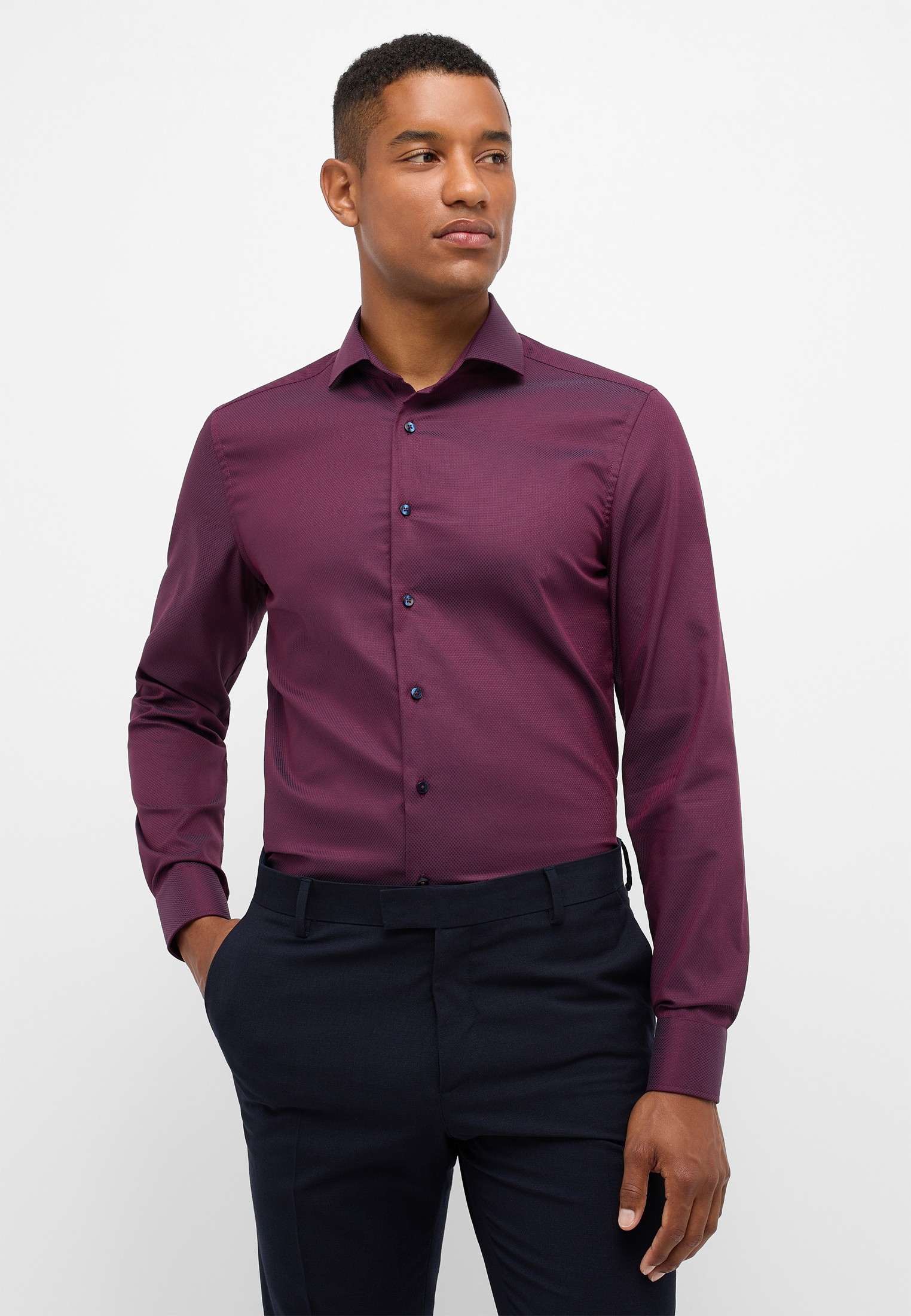 Eterna Langarmhemd "SLIM FIT" NON IRON (bügelfrei) günstig online kaufen