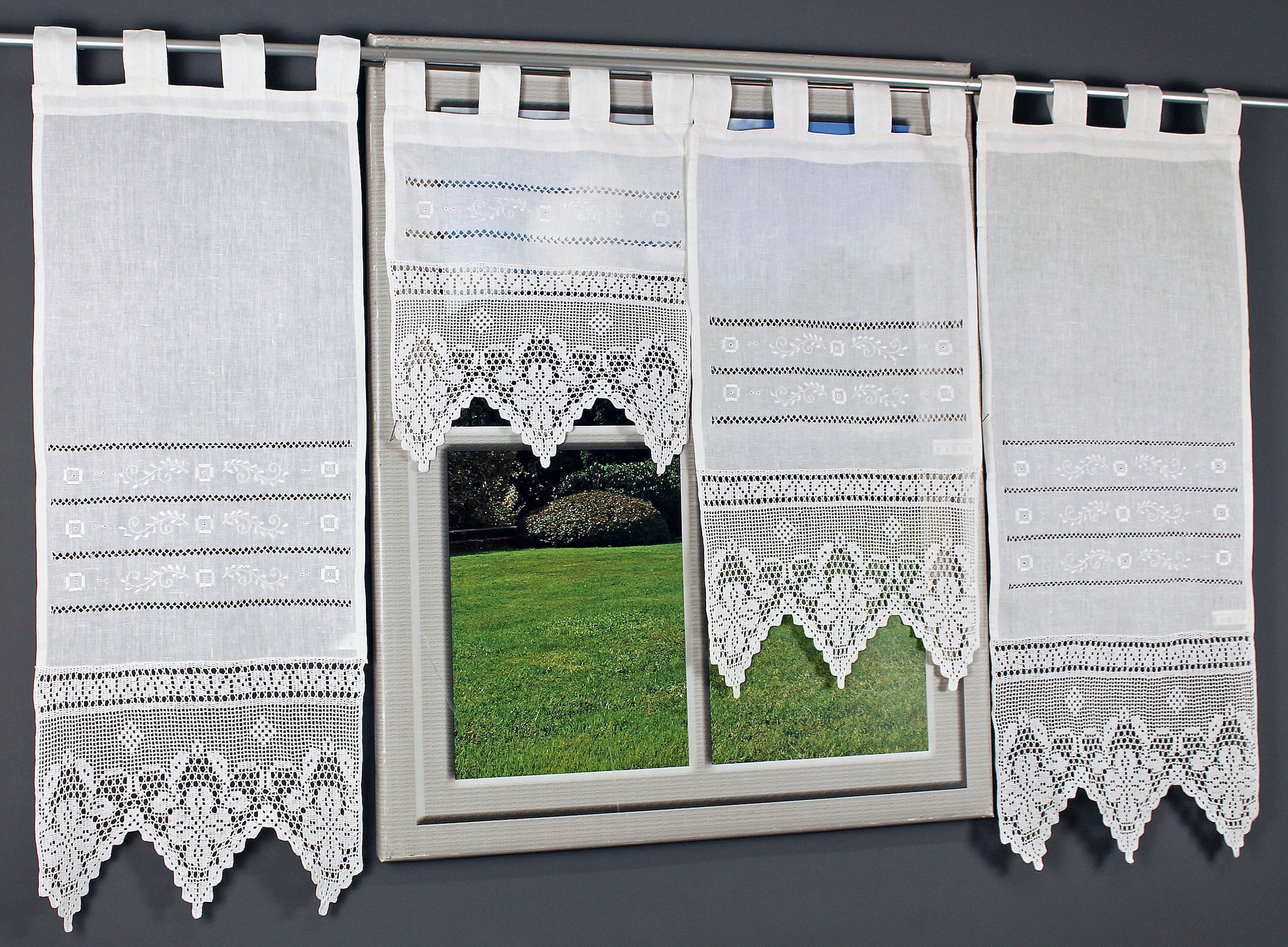 HOSSNER - ART OF HOME DECO Scheibengardine "Traunsee" Schlaufen 1 Stk. tlg. günstig online kaufen