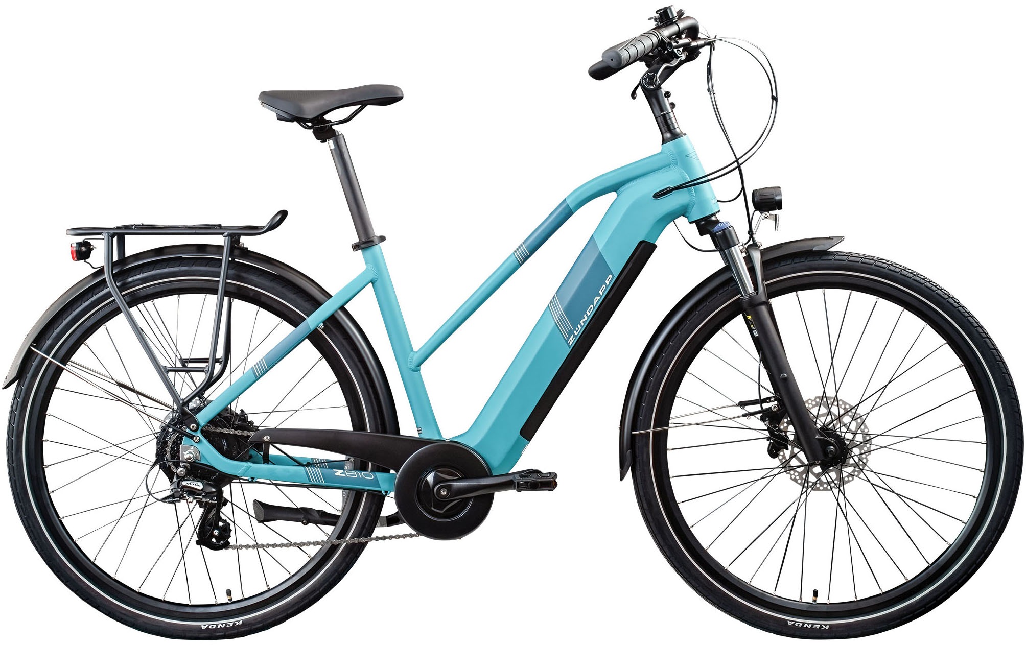 Zündapp "Z810" 8 Gang Shimano Altus RD-M310 Schaltwerk Kettenschaltung Heckmotor 250 W Pedelec, Elektrofahrrad für Damen und Herren
