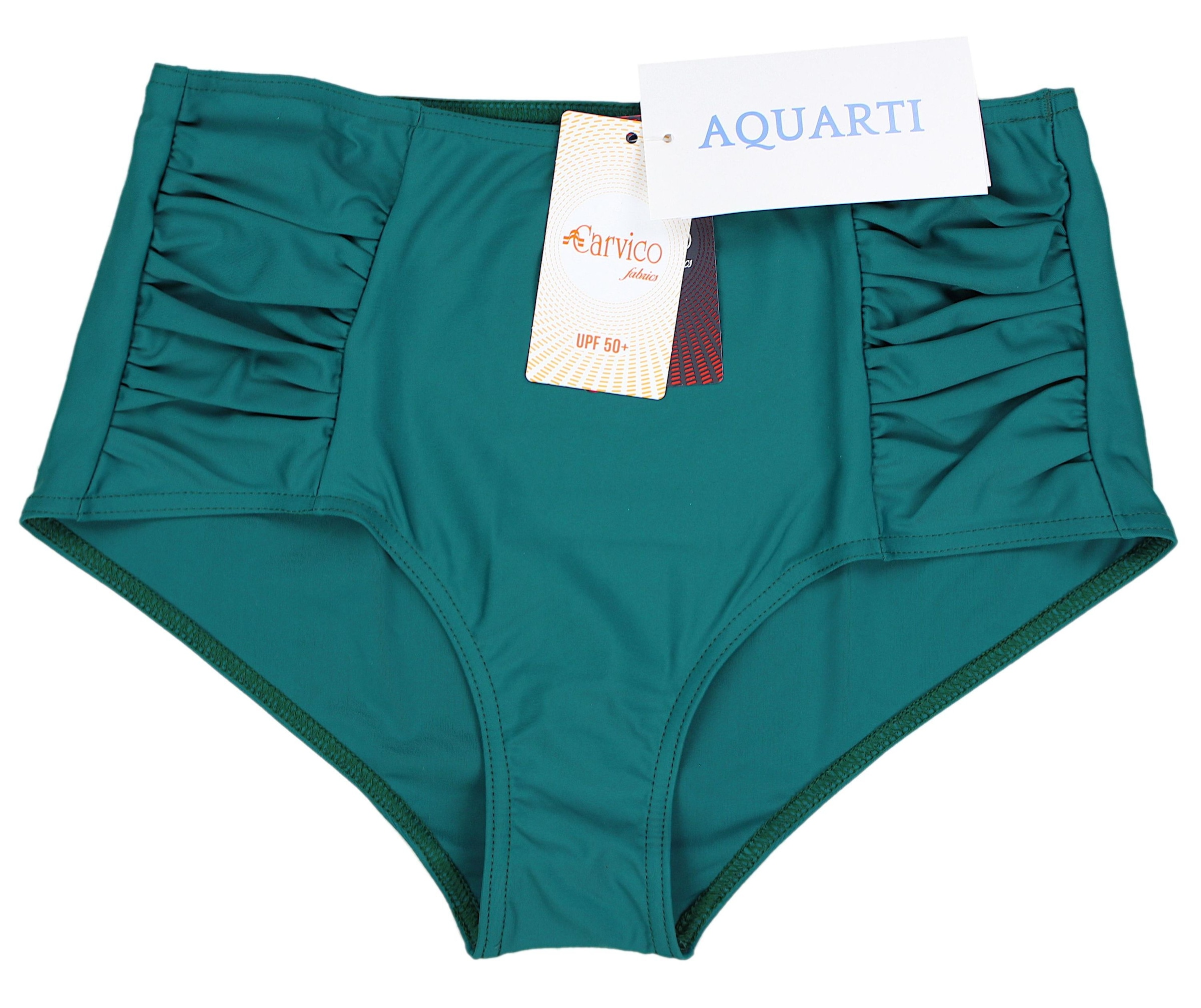 AQUARTI Bikini-Hose »Bikinihose Aquarti Damen Bikinihose mit Hoher Taille und Raffung«