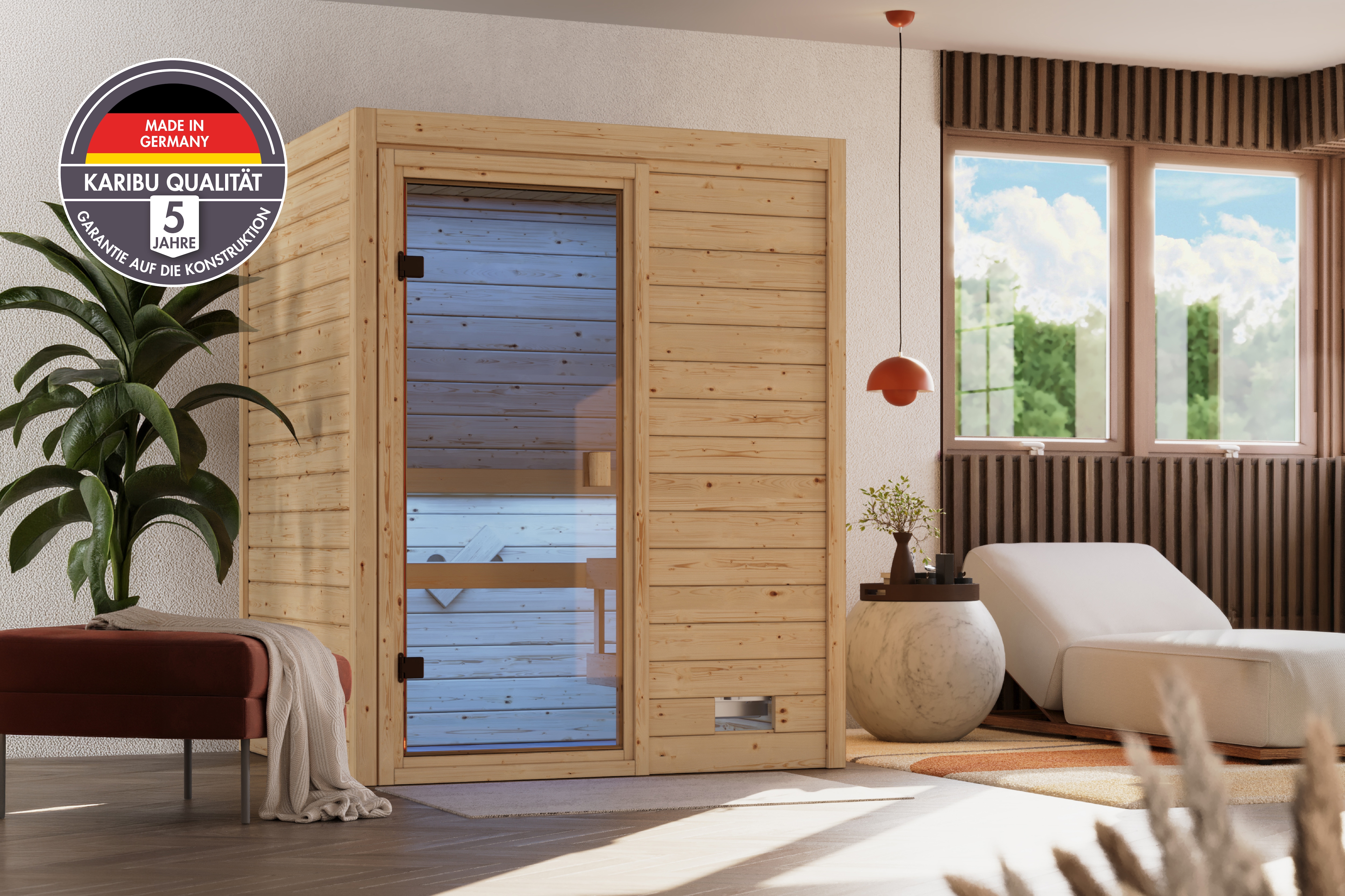 welltime Sauna "Backas" verschiedene Varianten