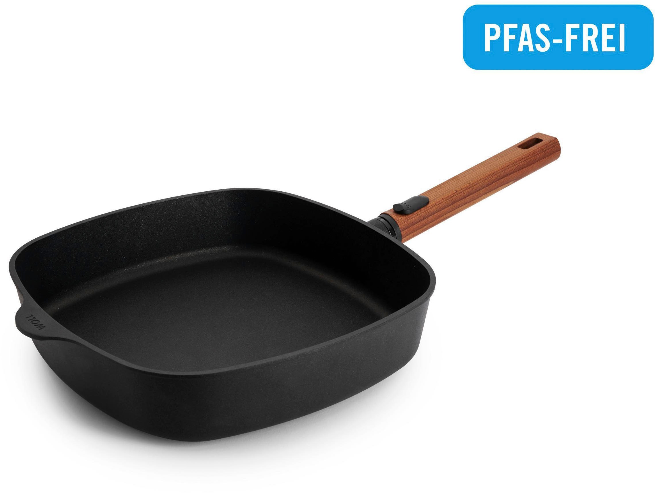 WOLL Bratpfanne »Eco Logic QXR Guss-Pfanne viereckig«, Aluminiumguss, (1 tlg.), PFAS-freie Diamond-QXR - Beschichtung