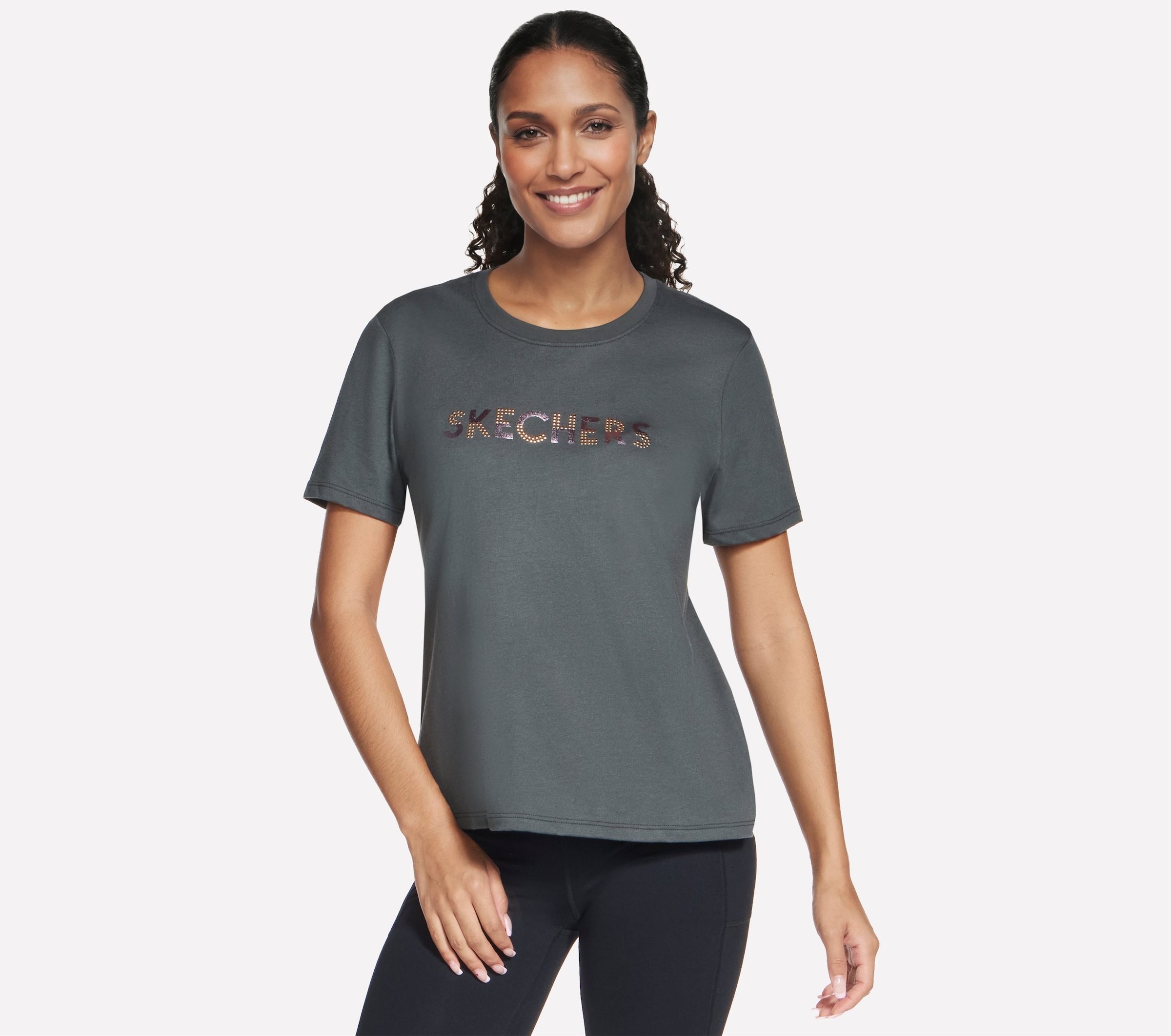 Skechers T-Shirt »Women's Tshirt« für Erwachsene, mit Rundhalsausschnitt, aus Baumwolle und Polyester