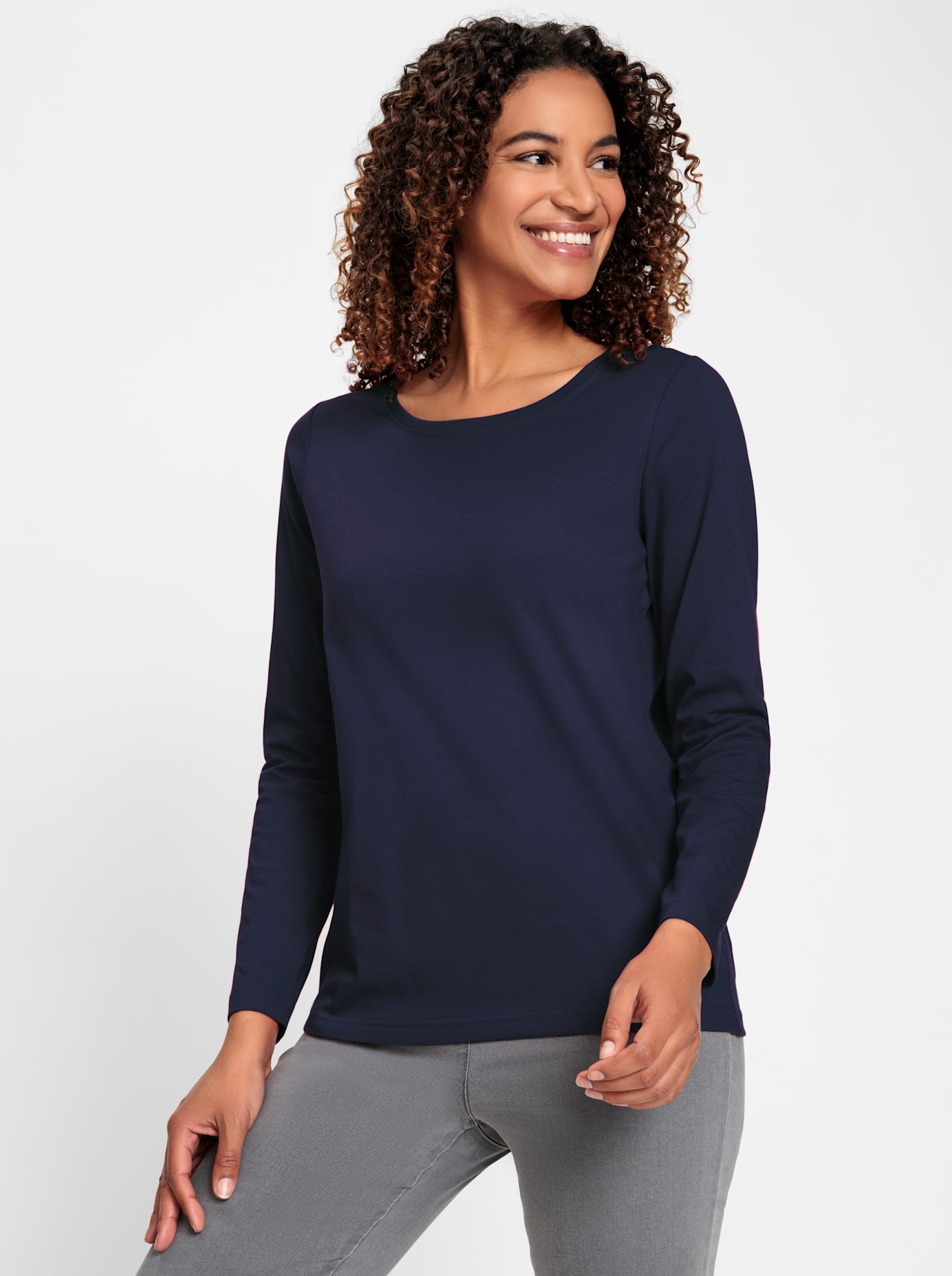 Rundhalsshirt »Rundhals-Shirt«, (1 tlg.)