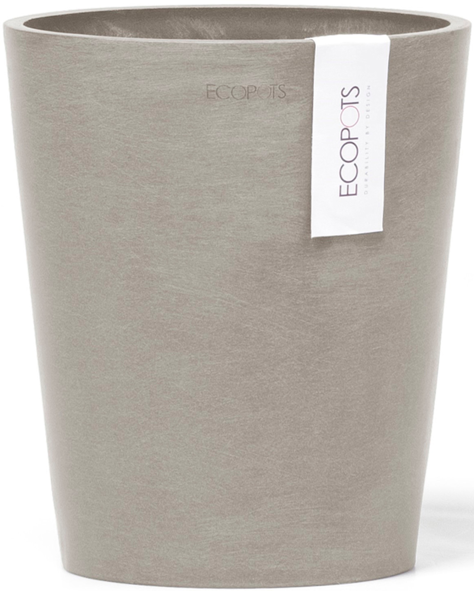 ECOPOTS Blumentopf "Morinda Orchidee 17 Taupe", für den Innenbereich