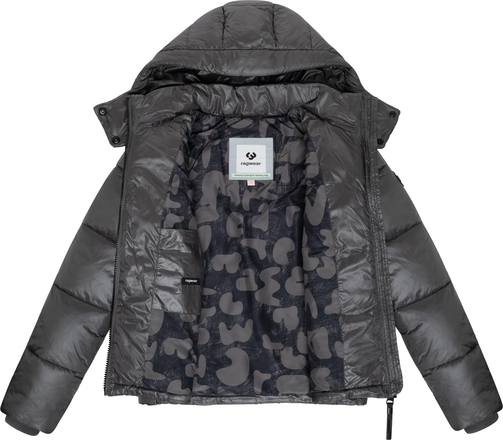 Ragwear Steppjacke »Roobie II«, mit Kapuze, Matt glänzende Damen Winterjacke mit Kapuze