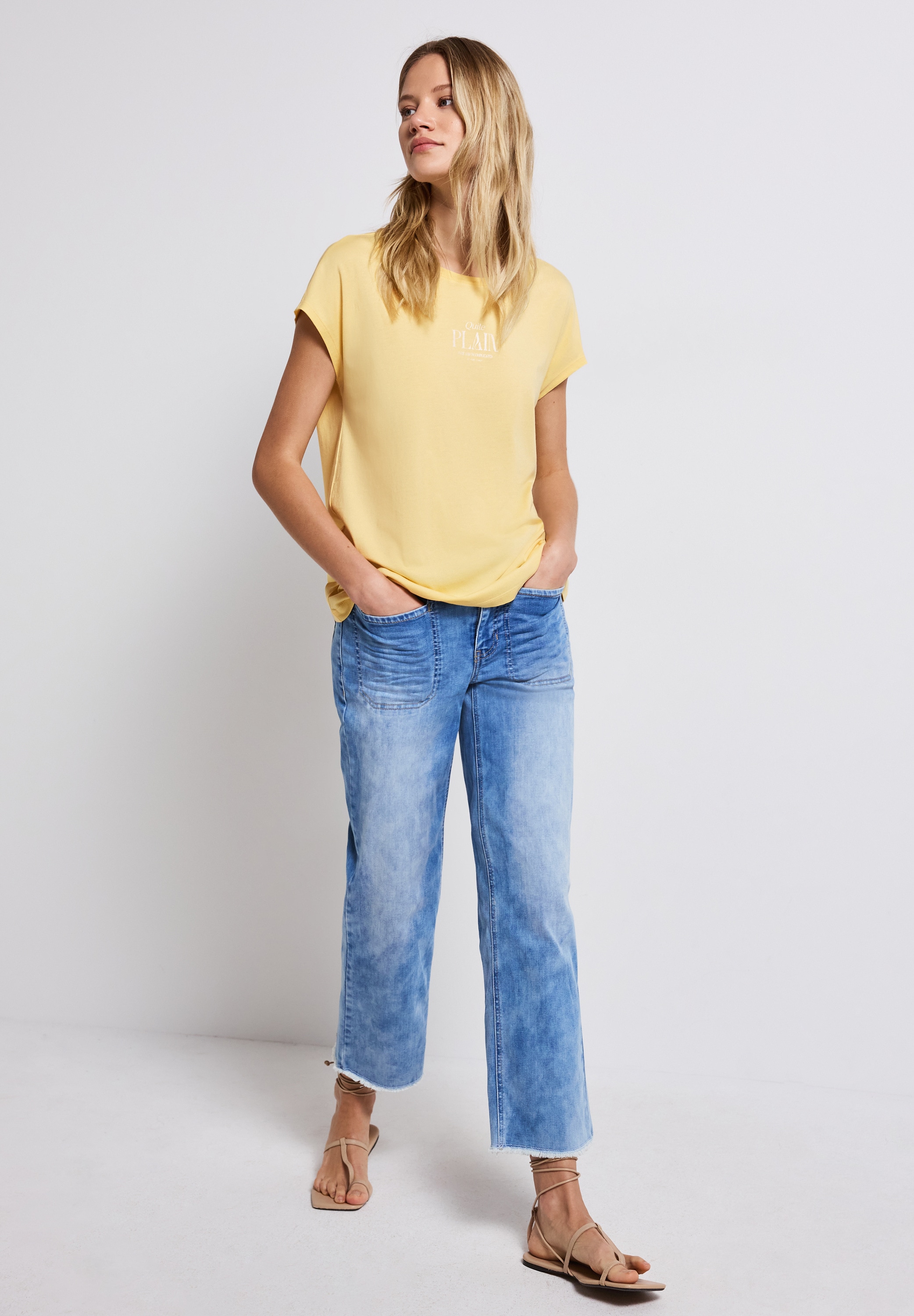 STREET ONE Shirttop, mit Wording Print