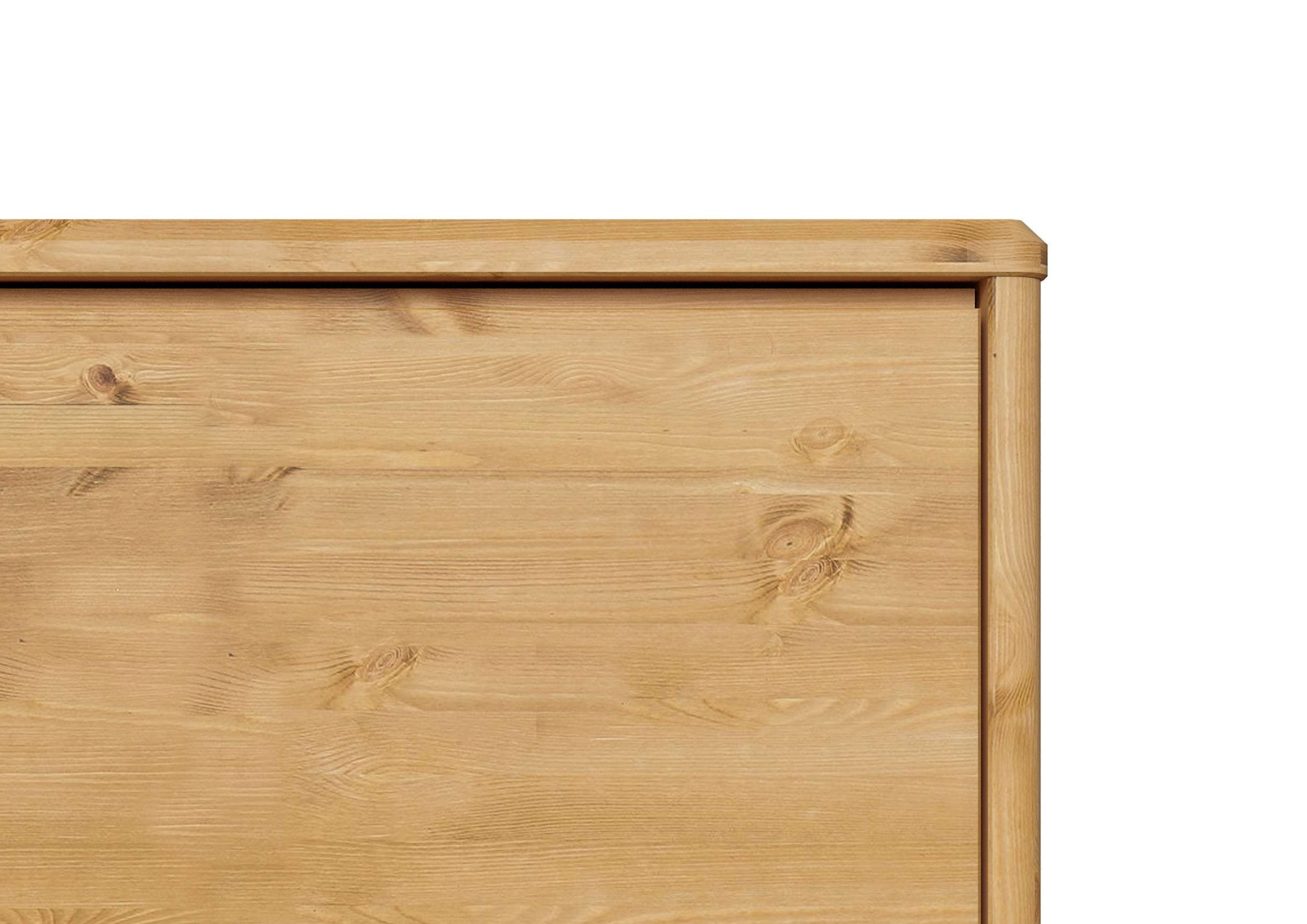 Home affaire Massivholzbett »Luven, hohe Belastbarkeit! FSC® zertifiziertes Massivholz«, (Breite/Belastbarkeit 180cm/220 KG, 140cm/180 KG), aus massiver Kiefer im schlichten Design