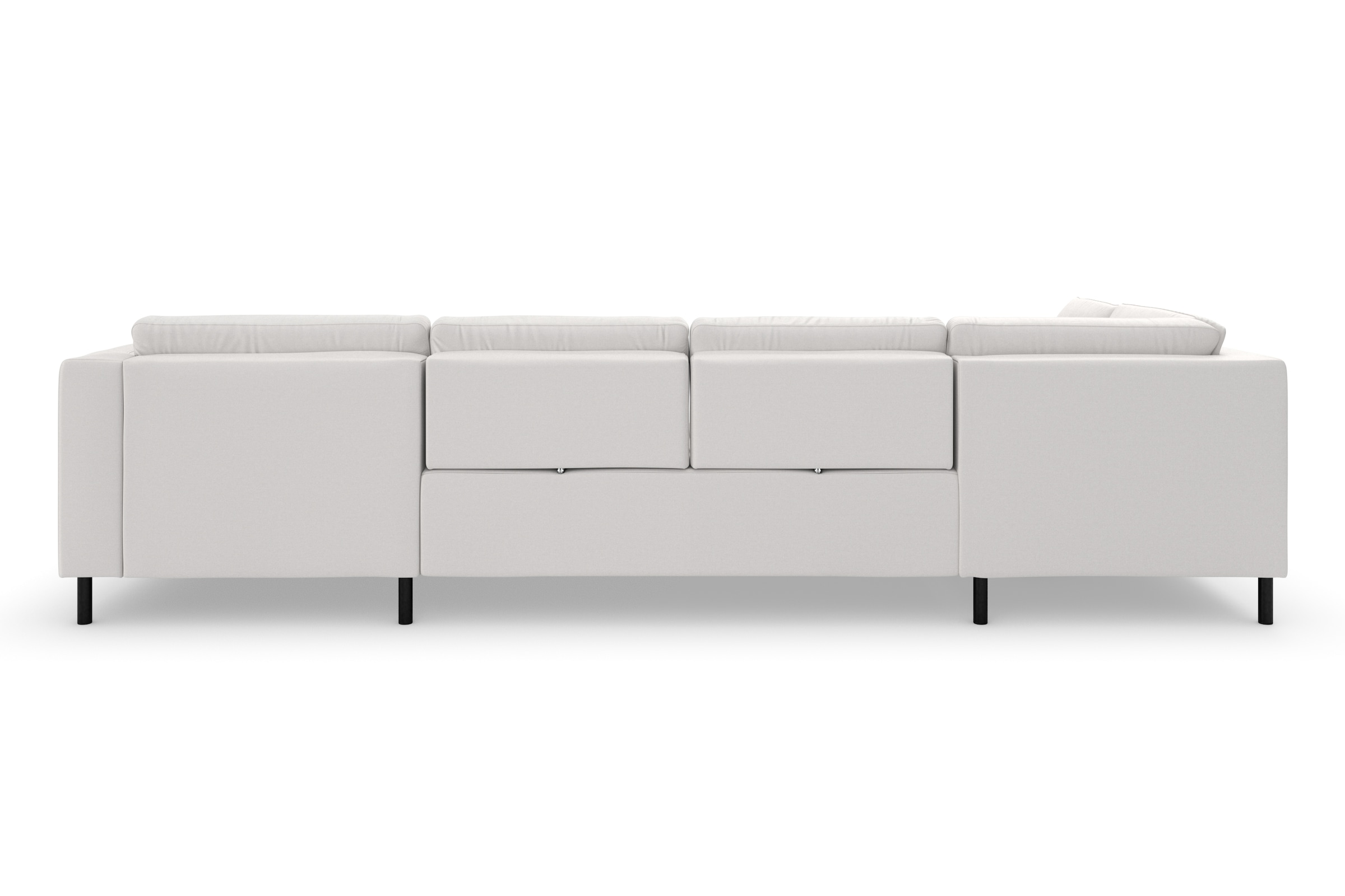 sit&more Wohnlandschaft »Olsen U-Form«, inklusive Sitztiefenverstellung, wahlweise mit Bettfunktion, 15cm hoch