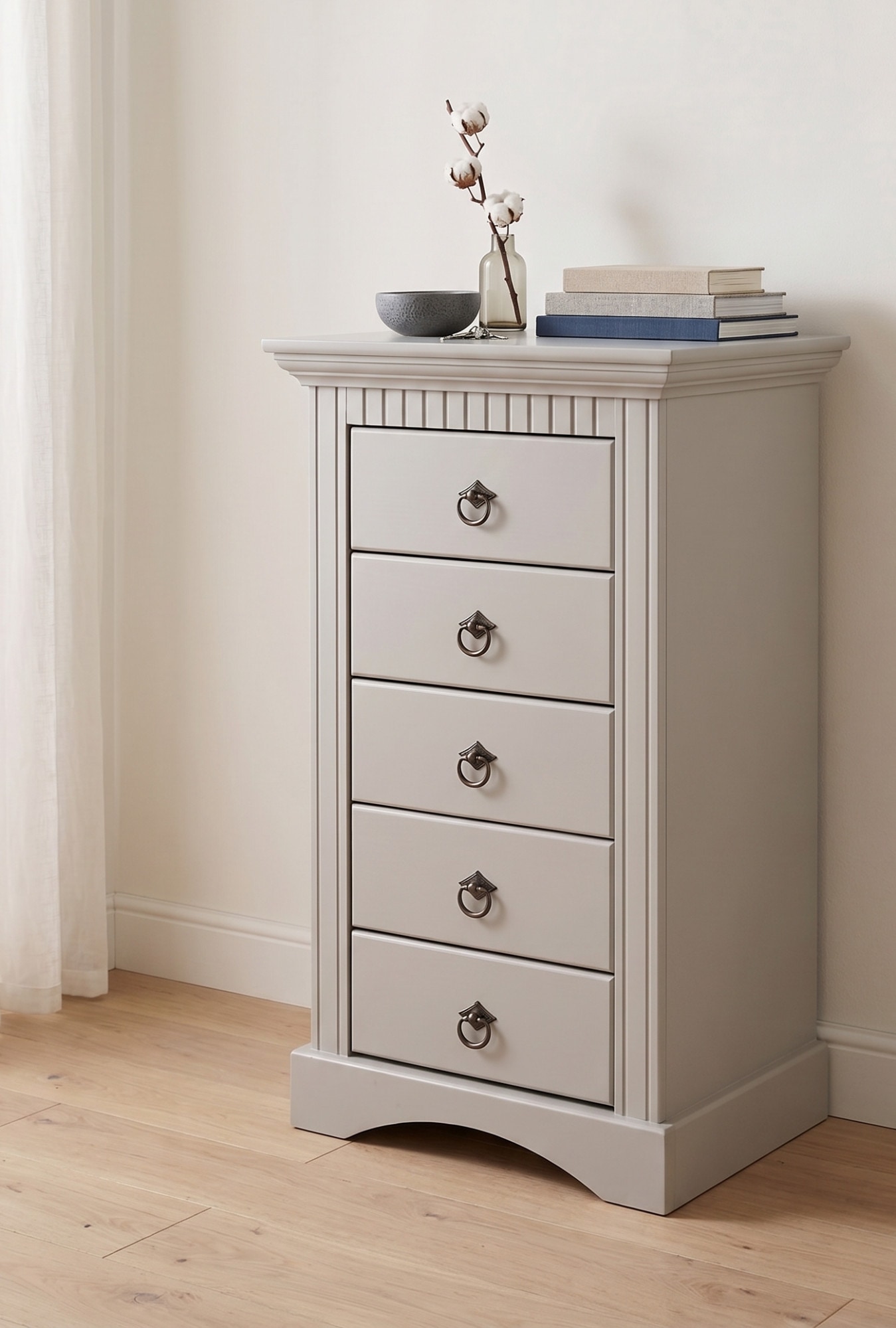 OTTO home Kommode »Rustic« Breite 48cm, aus massiver Kiefer, 5 Schubladen, FSC®-zertifiziert