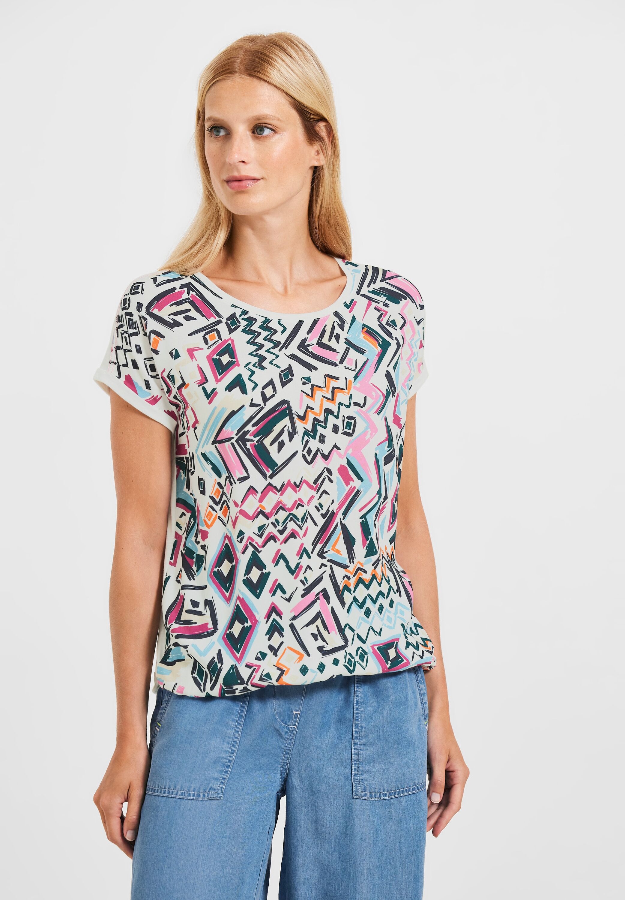 Cecil T-Shirt, mit Rundhalsausschnitt für kaufen | BAUR