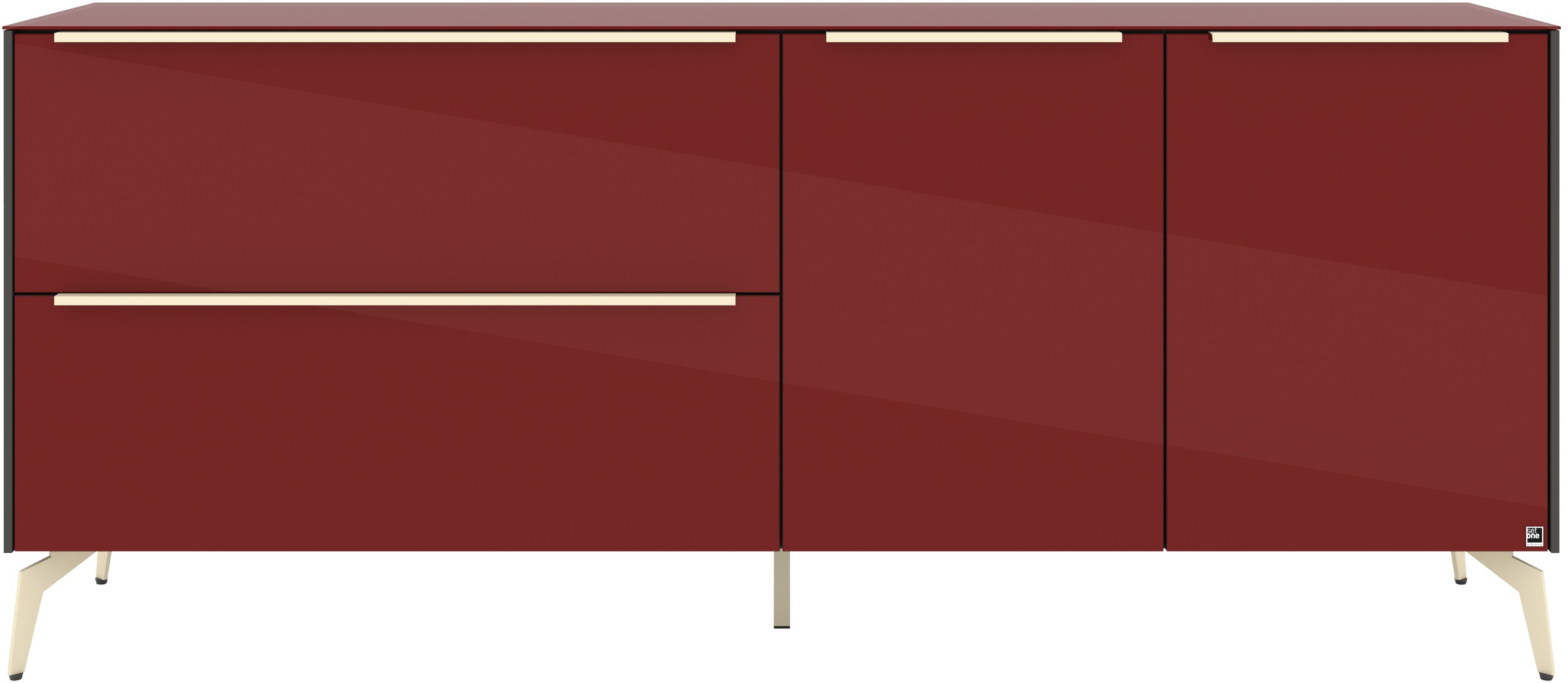 set one by Musterring Lowboard »Reno« 1 Stk. tlg. Mit Winkelfuß in diversen Farben, 78 cm Höhe & Farbauswahl