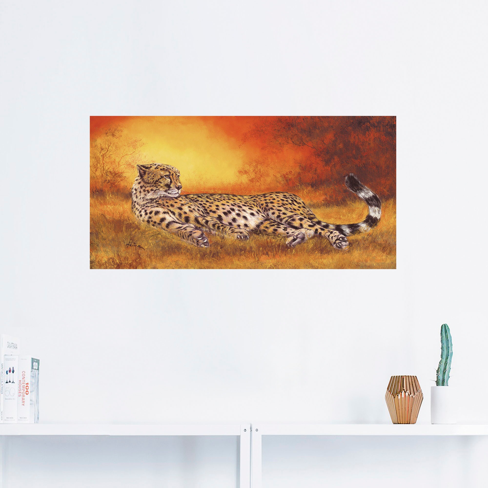 Artland Wandbild »Gepard«, Geparden Bilder, (1 St.), als Alubild, Outdoorbild, Leinwandbild, Poster, Wandaufkleber