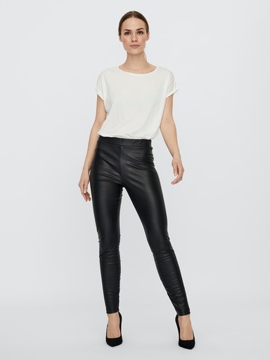 Vero Moda Lederimitathose »VMGANA MR PL LEGGING«