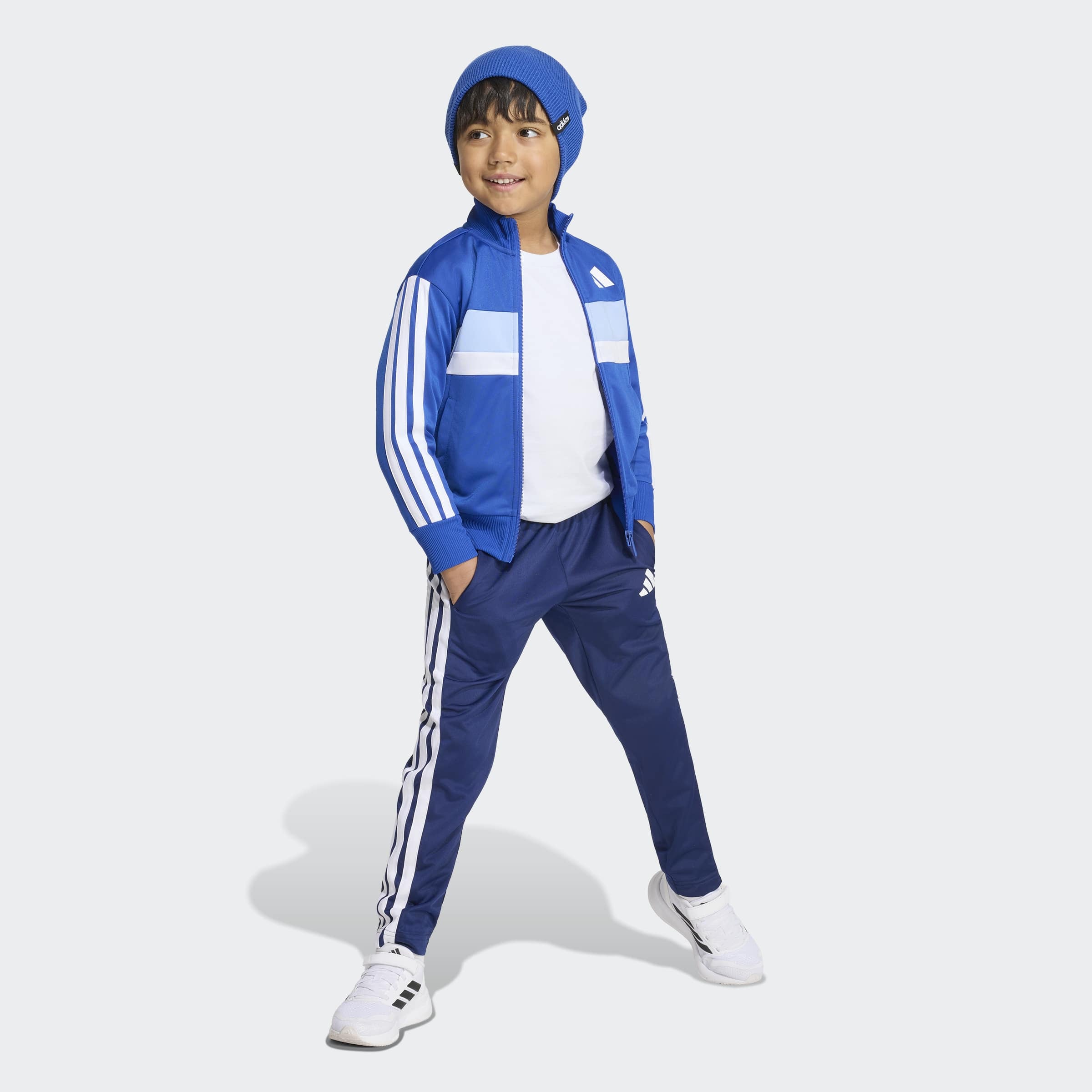 adidas Sportswear Trainingsanzug "SEASONAL ESSENTIALS TIBERIO 3-STREIFEN TRICOT KIDS" 2
