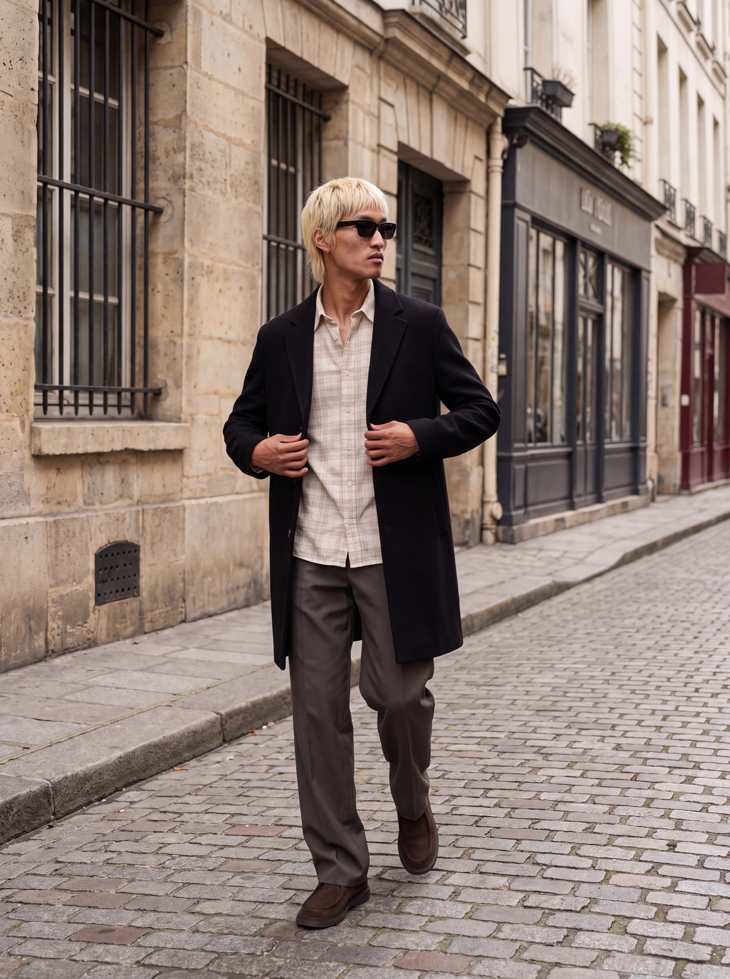 Jack & Jones Kurzmantel »JJEJAMES COAT SN« Kunstfaser, mit Reverskragen