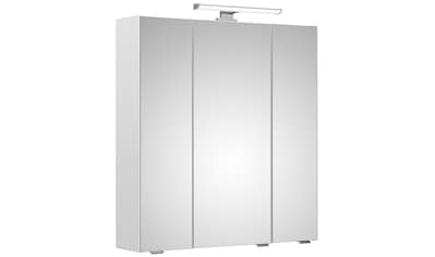 Spiegelschrank »Quickset Badschrank, 3 Spiegeltüren, 6 Einlegeböden, 65 cm breit«,...